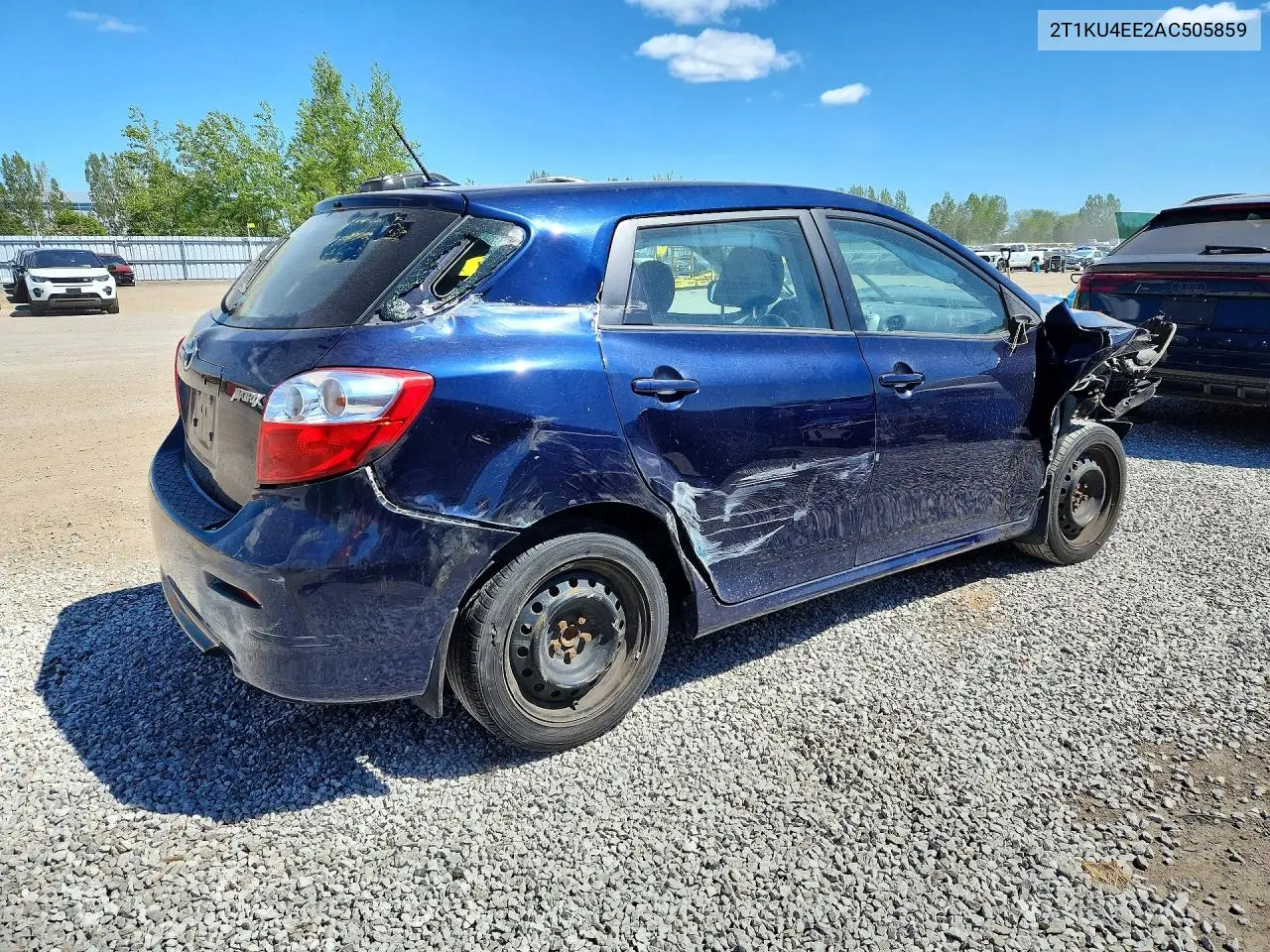 2010 Toyota Matrix Base VIN: 2T1KU4EE2AC505859 Lot: 55543666