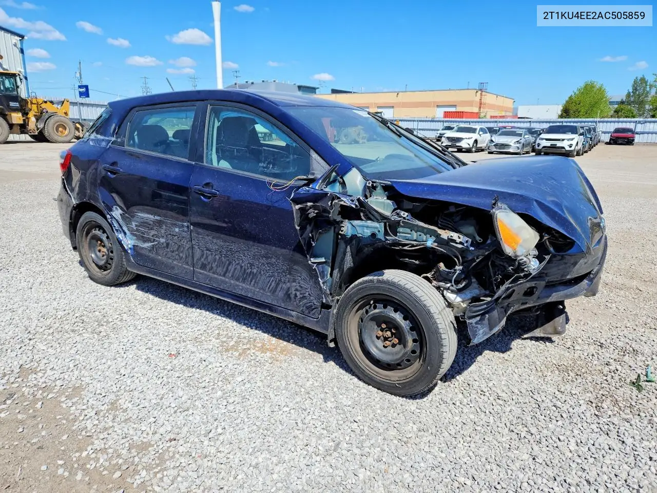 2010 Toyota Matrix Base VIN: 2T1KU4EE2AC505859 Lot: 55543666
