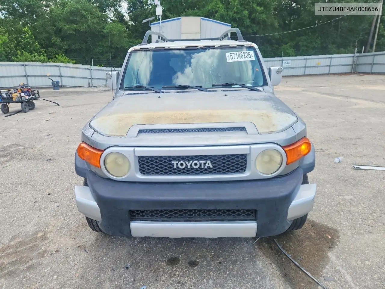 2010 Toyota Fj Cruiser Base VIN: JTEZU4BF4AK008656 Lot: 57146236