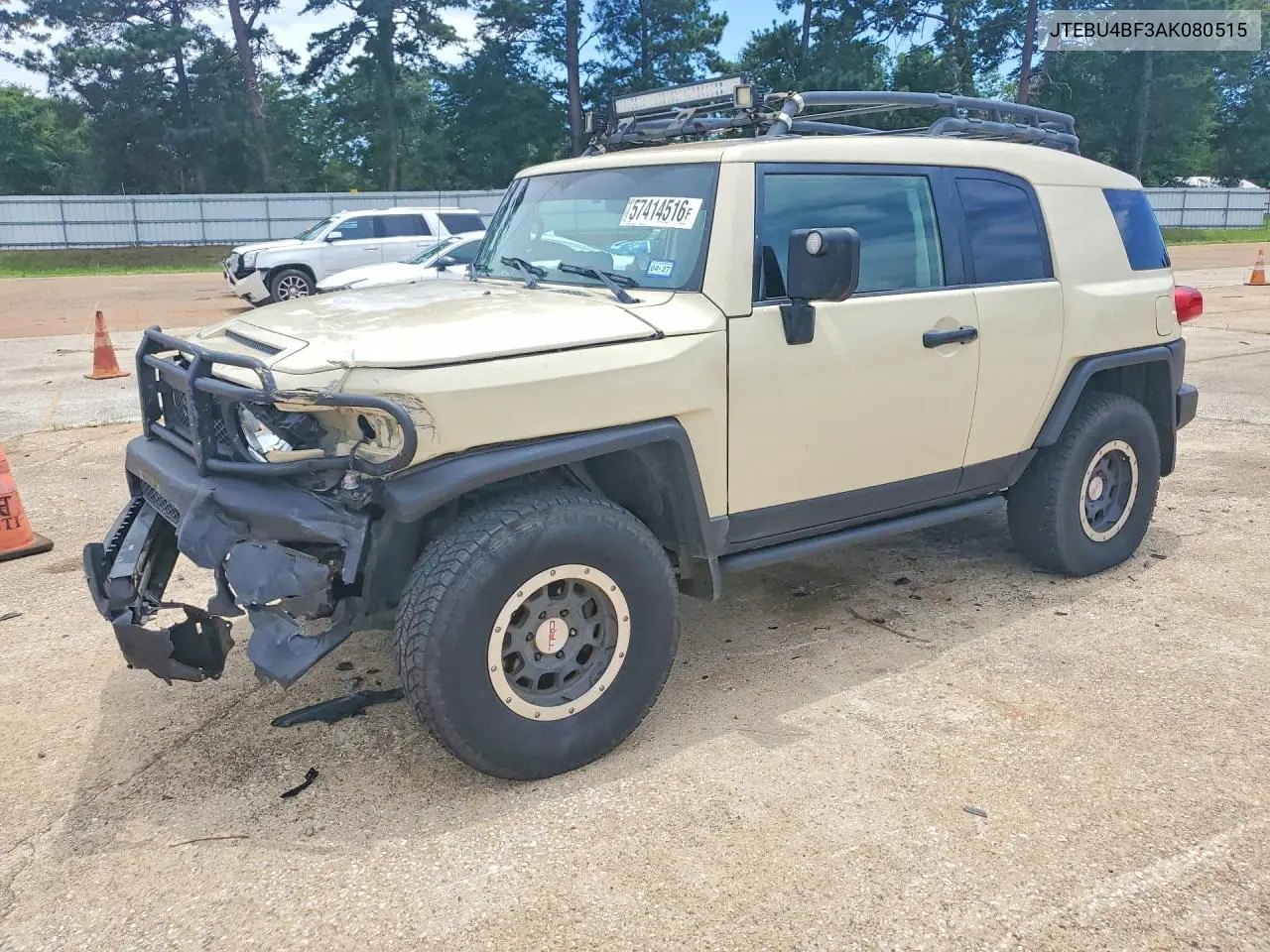2010 Toyota Fj Cruiser Base VIN: JTEBU4BF3AK080515 Lot: 57414516