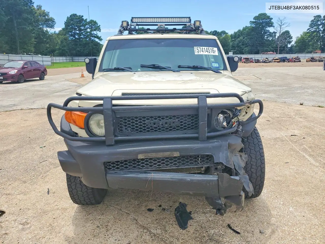2010 Toyota Fj Cruiser Base VIN: JTEBU4BF3AK080515 Lot: 57414516