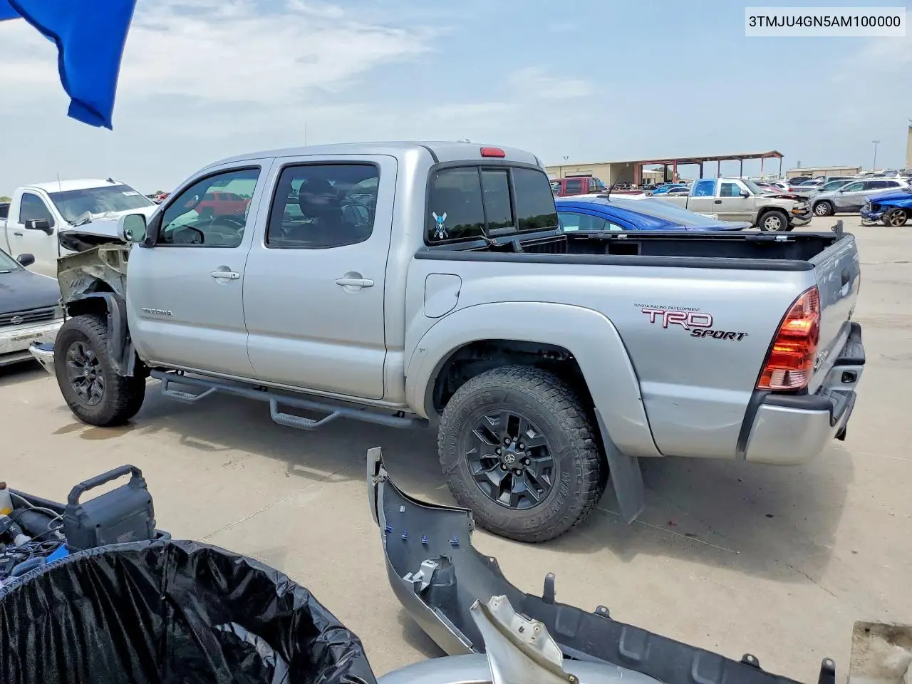 2010 Toyota Tacoma Double Cab Prerunner VIN: 3TMJU4GN5AM100000 Lot: 58199556