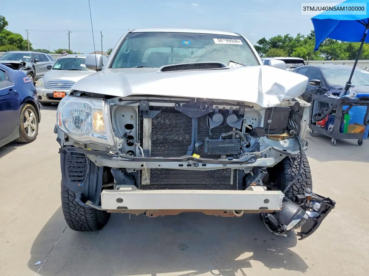 2010 Toyota Tacoma Double Cab Prerunner VIN: 3TMJU4GN5AM100000 Lot: 58199556
