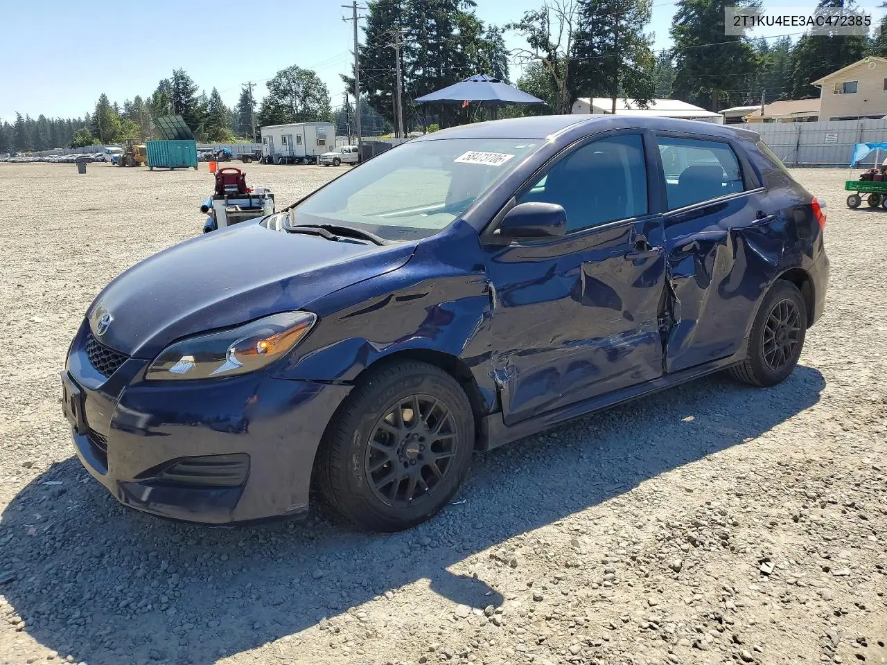 2010 Toyota Matrix Base VIN: 2T1KU4EE3AC472385 Lot: 58473706