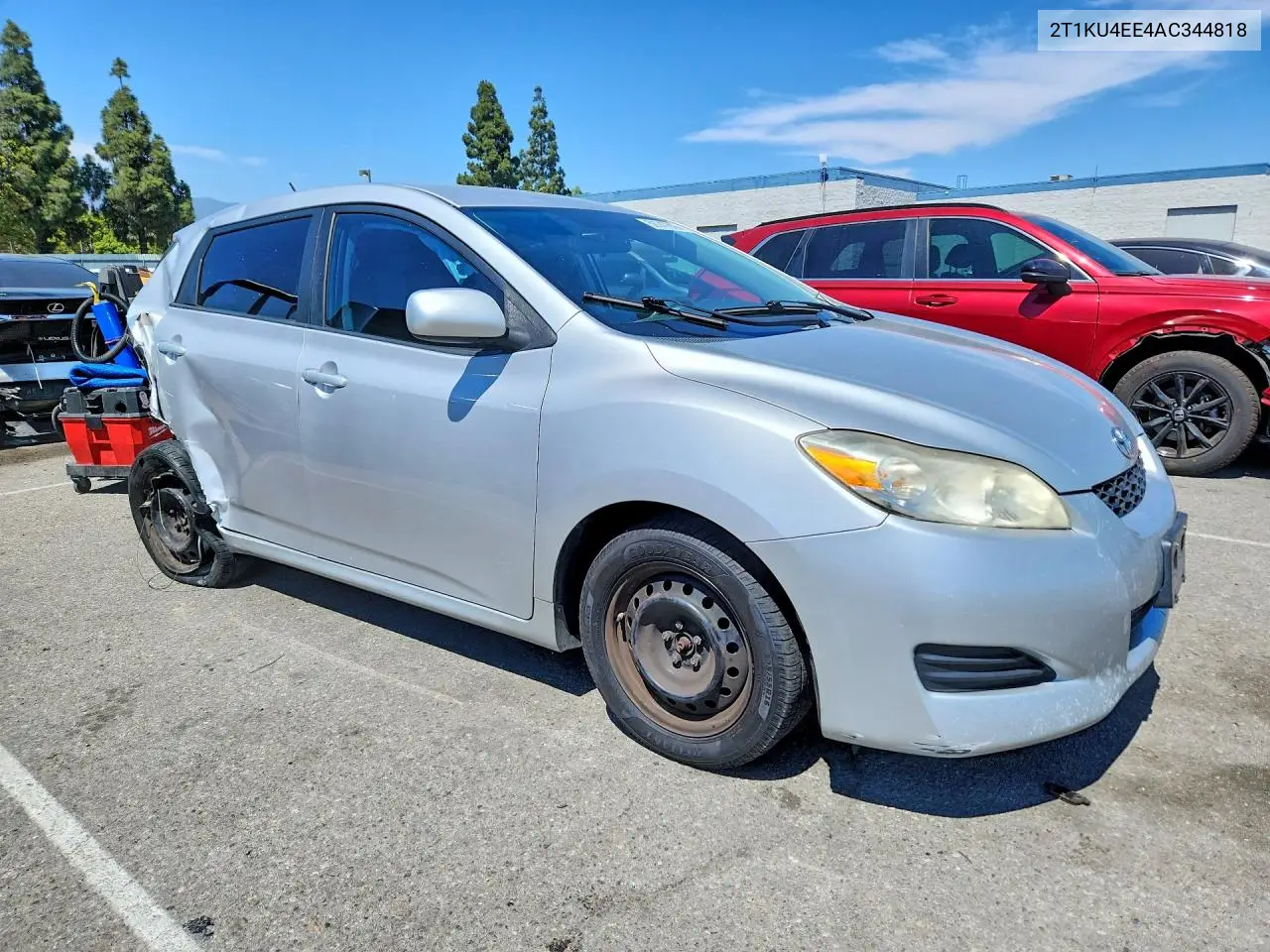 2010 Toyota Matrix Base VIN: 2T1KU4EE4AC344818 Lot: 58747916