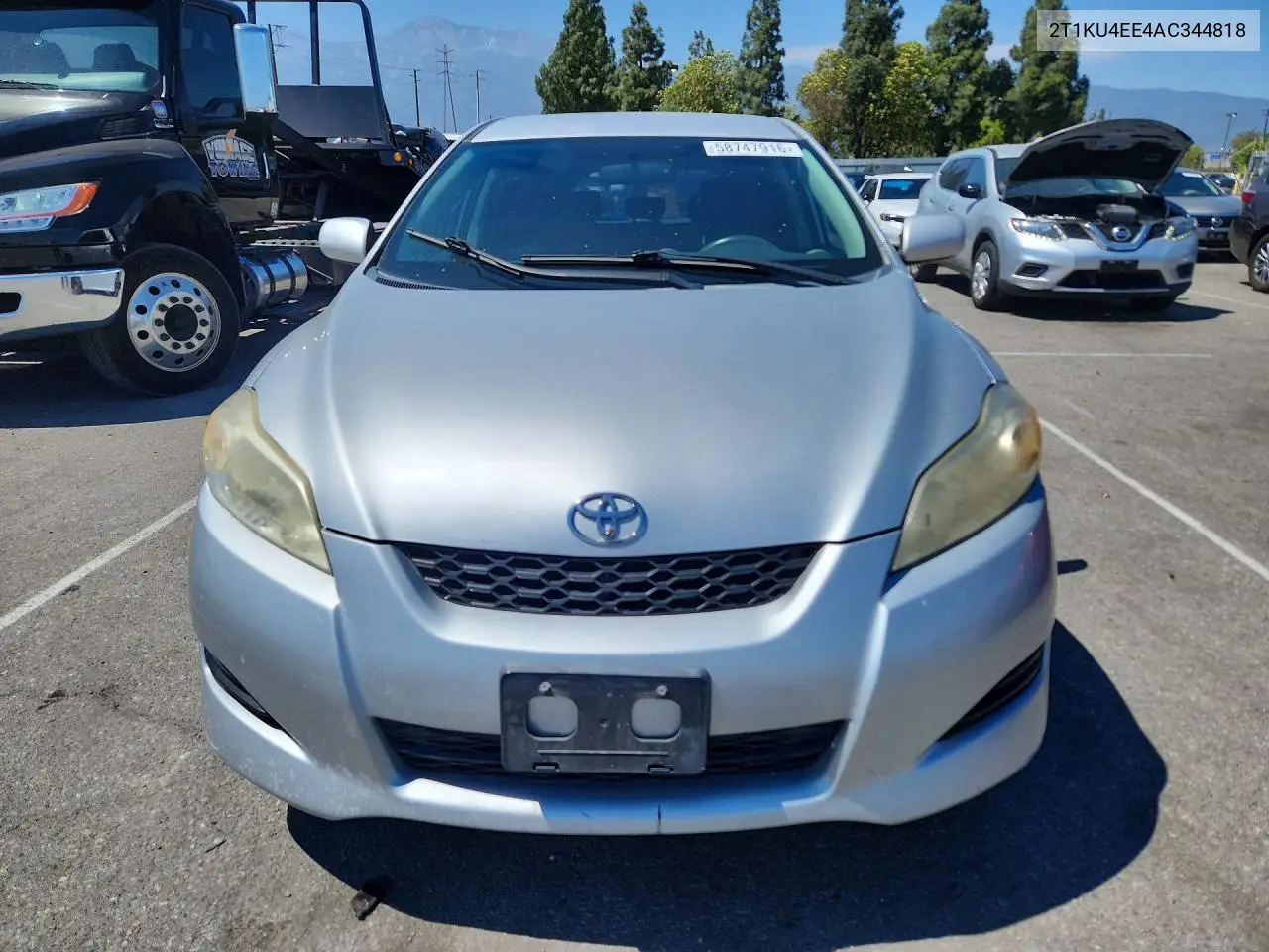 2010 Toyota Matrix Base VIN: 2T1KU4EE4AC344818 Lot: 58747916