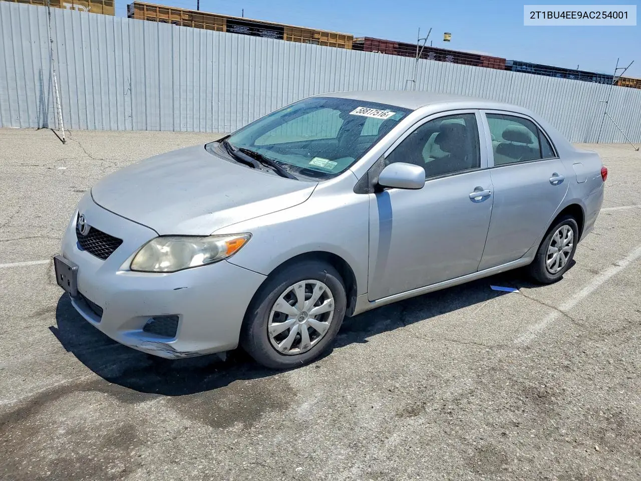 2010 Toyota Corolla Le VIN: 2T1BU4EE9AC254001 Lot: 58817516