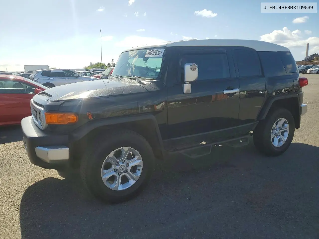 2011 Toyota Fj Cruiser Base VIN: JTEBU4BF8BK109539 Lot: 49032636