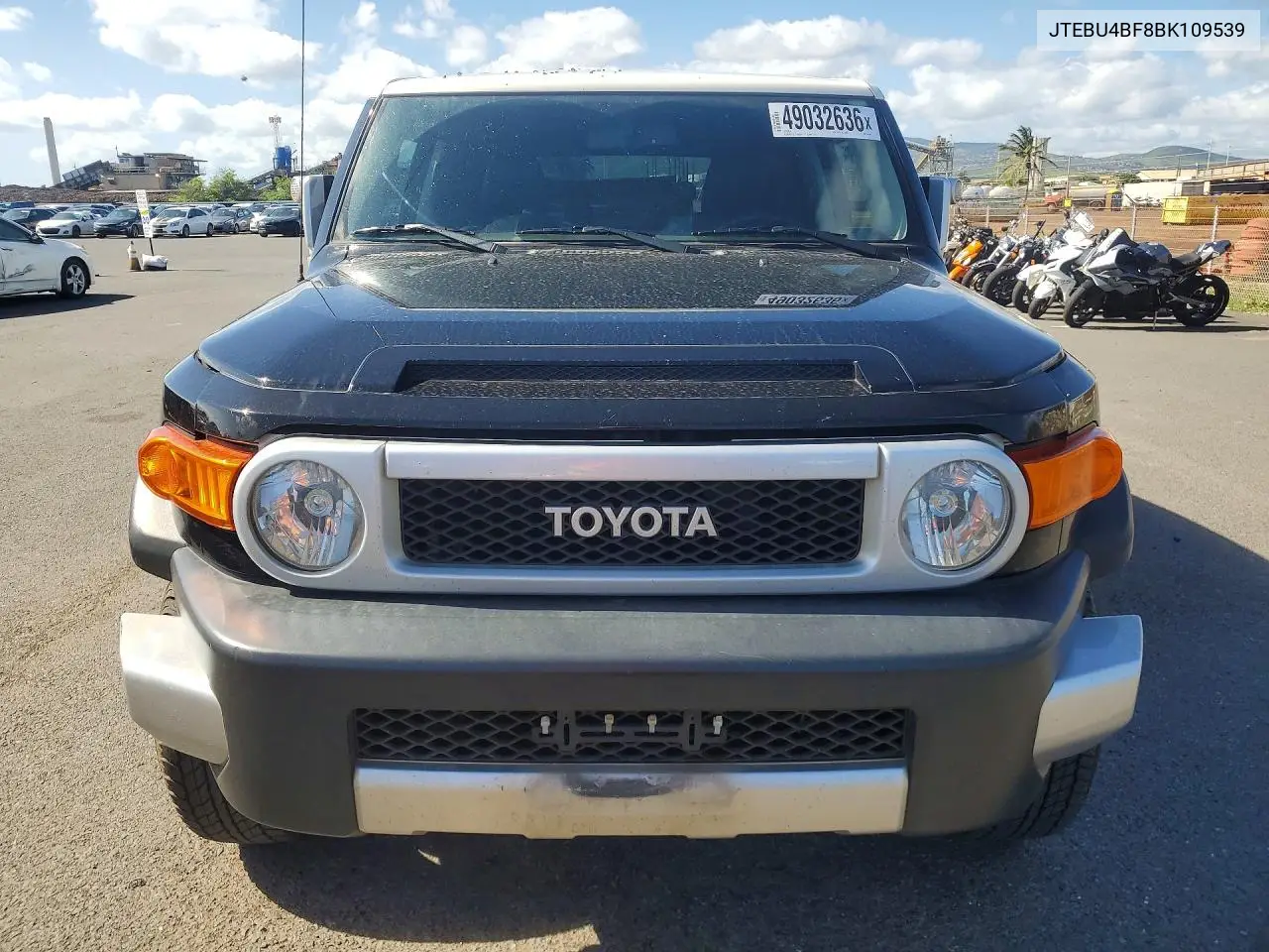 2011 Toyota Fj Cruiser Base VIN: JTEBU4BF8BK109539 Lot: 49032636