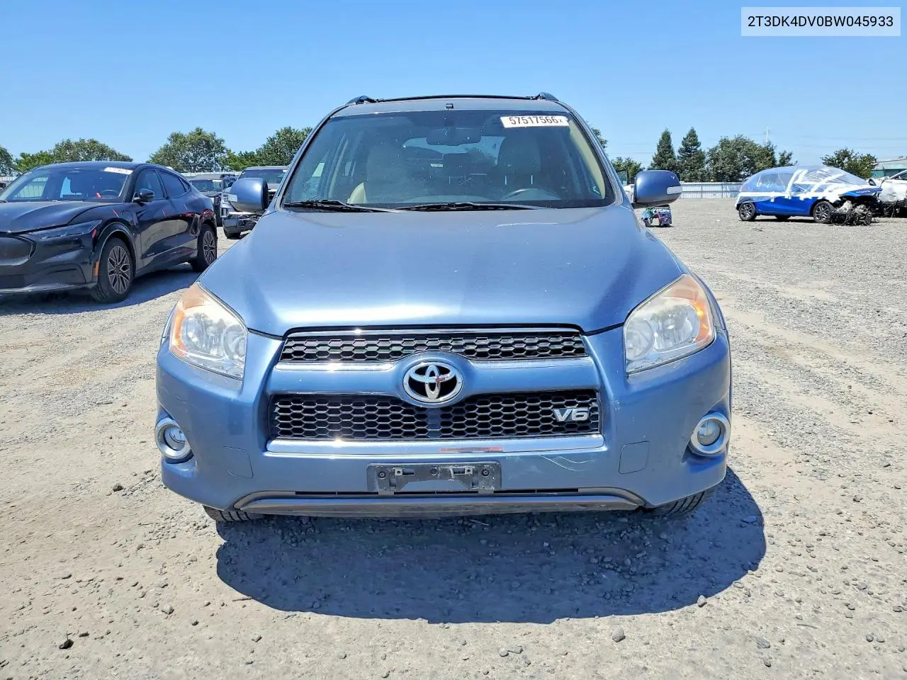 2011 Toyota Rav4 Limited VIN: 2T3DK4DV0BW045933 Lot: 57517566