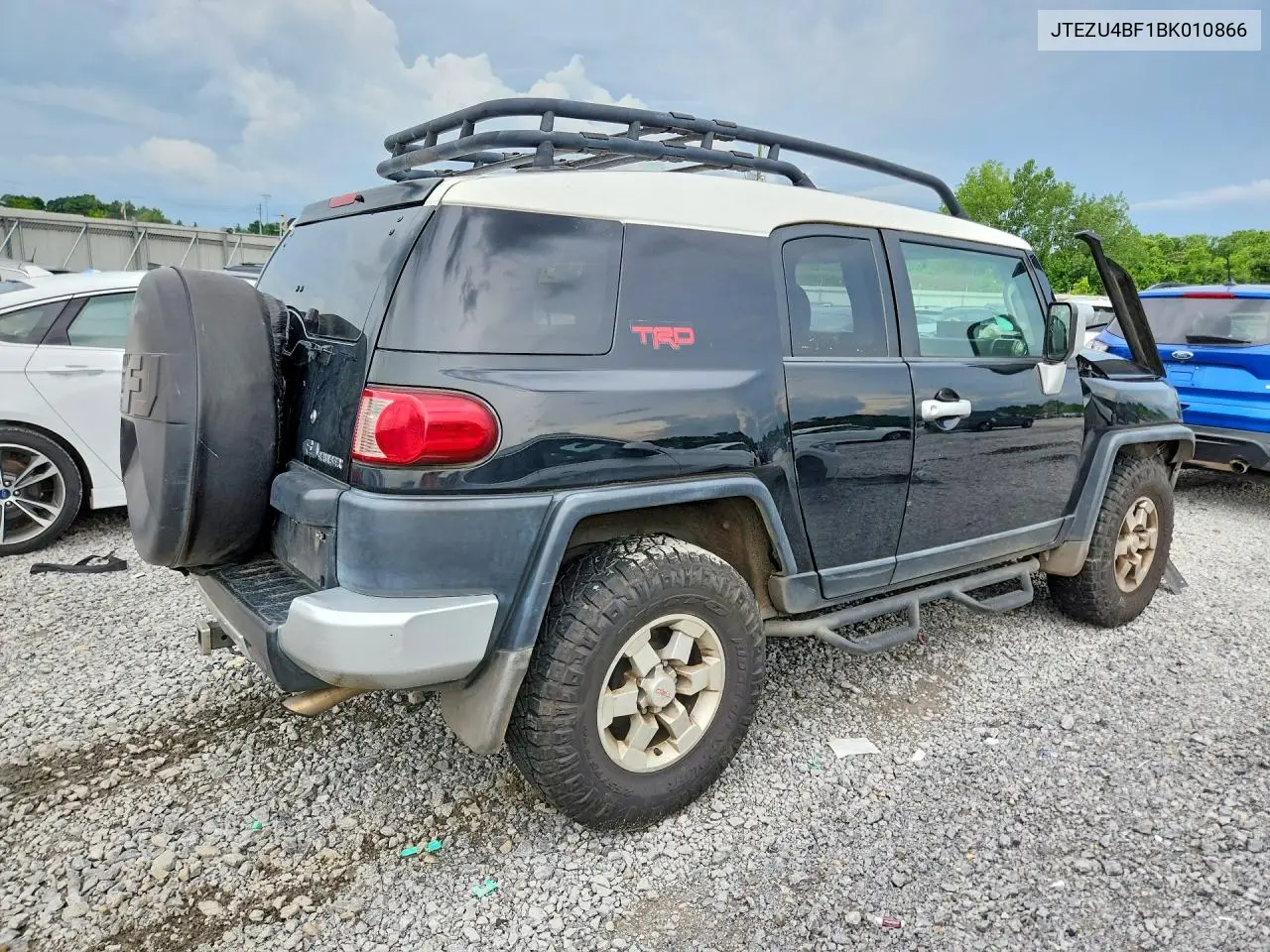 2011 Toyota Fj Cruiser Base VIN: JTEZU4BF1BK010866 Lot: 57711396