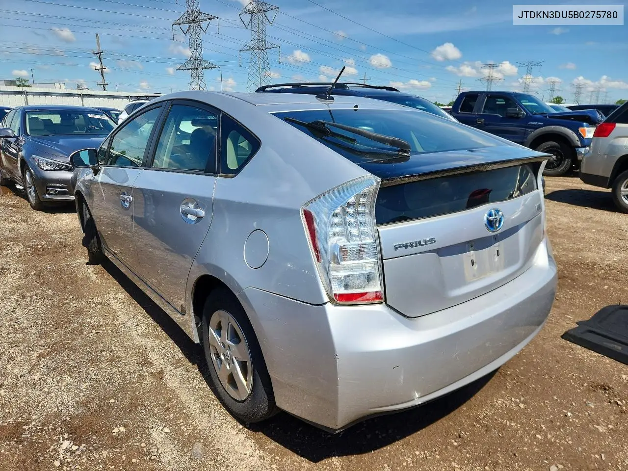 2011 Toyota Prius Two VIN: JTDKN3DU5B0275780 Lot: 57907666