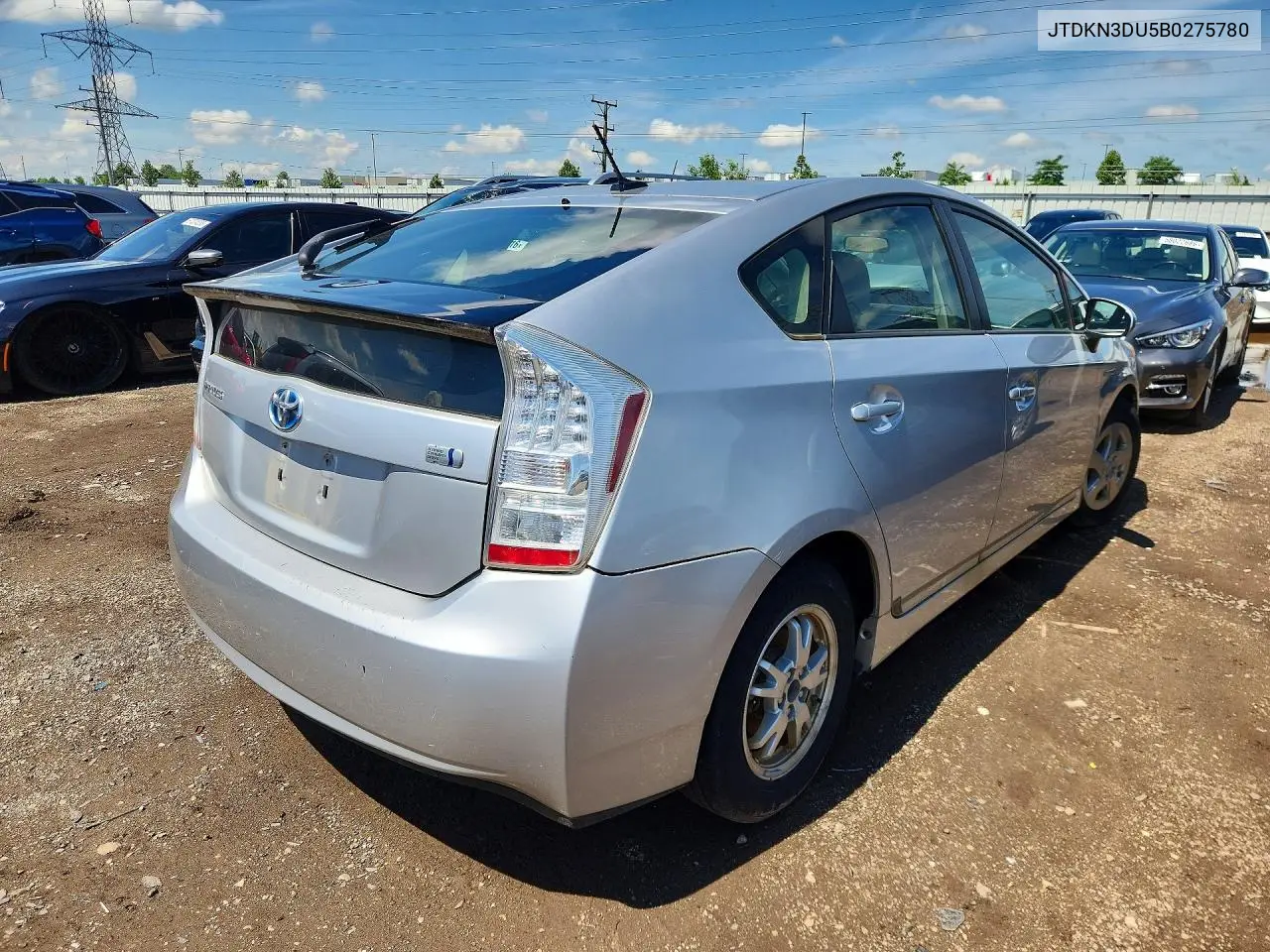 2011 Toyota Prius Two VIN: JTDKN3DU5B0275780 Lot: 57907666