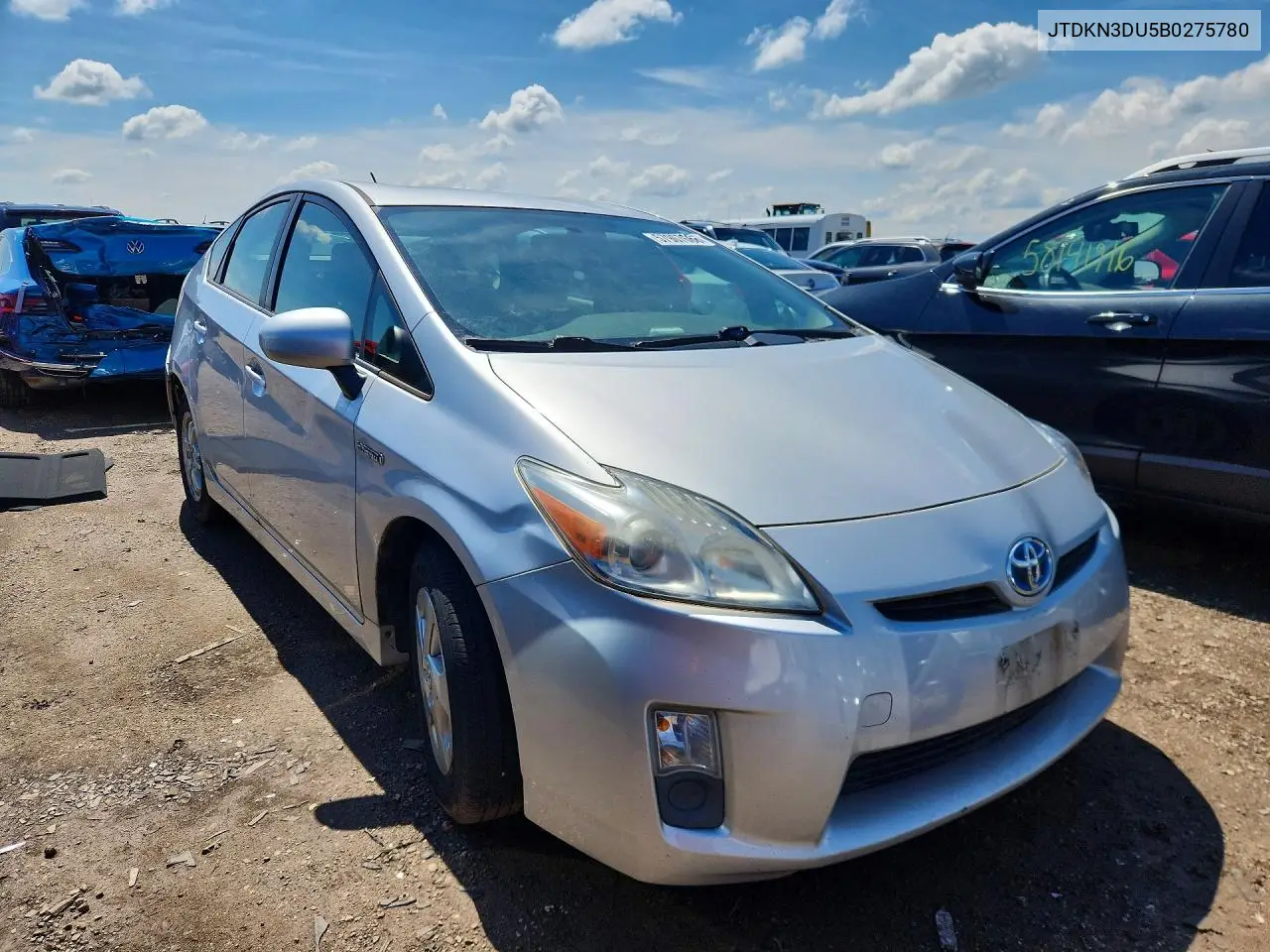 2011 Toyota Prius Two VIN: JTDKN3DU5B0275780 Lot: 57907666