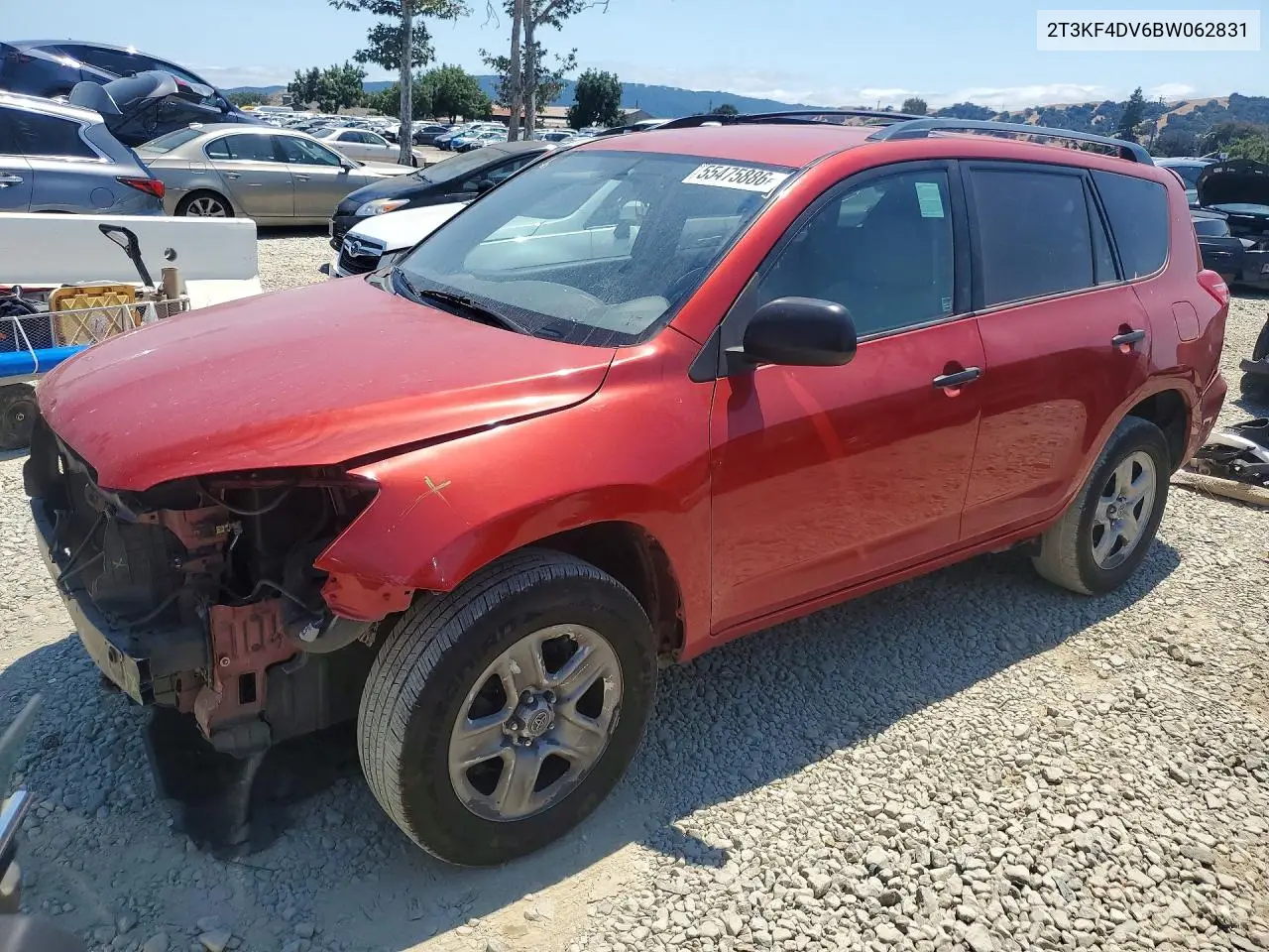 2011 Toyota Rav4 Base VIN: 2T3KF4DV6BW062831 Lot: 58183546