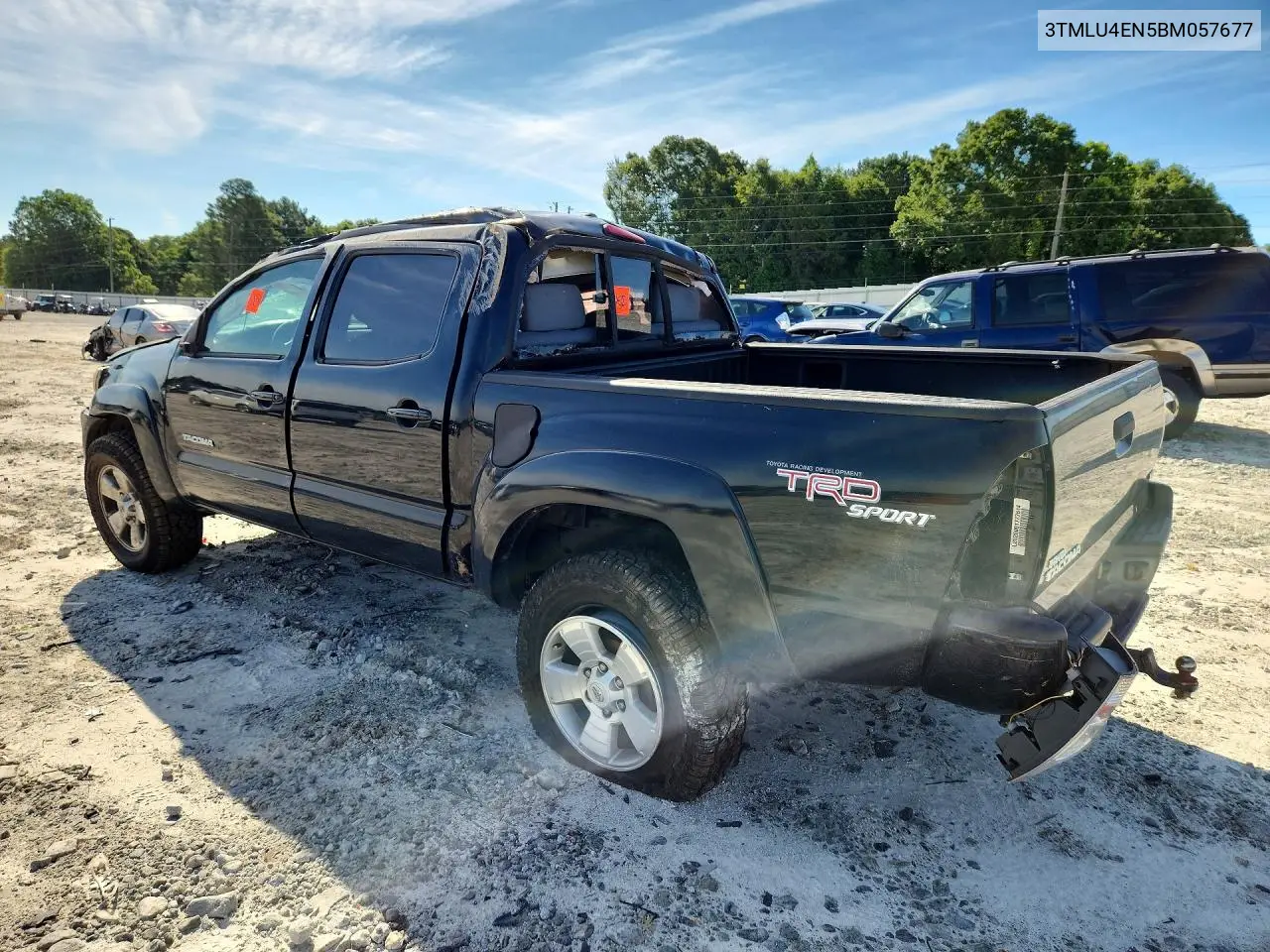 2011 Toyota Tacoma Double Cab VIN: 3TMLU4EN5BM057677 Lot: 58434106