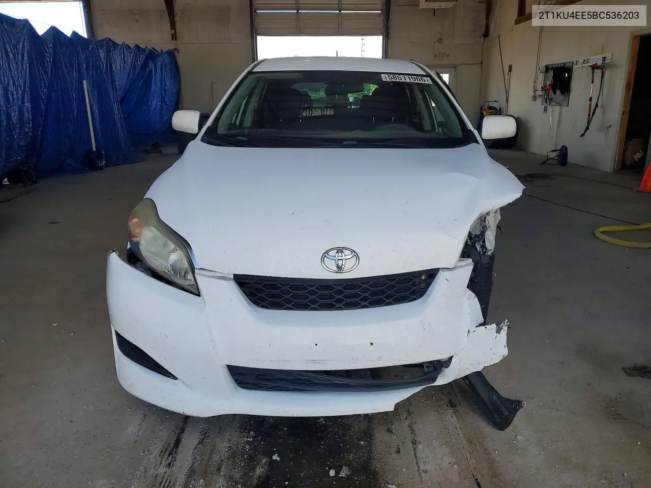 2011 Toyota Matrix Base VIN: 2T1KU4EE5BC536203 Lot: 58511906