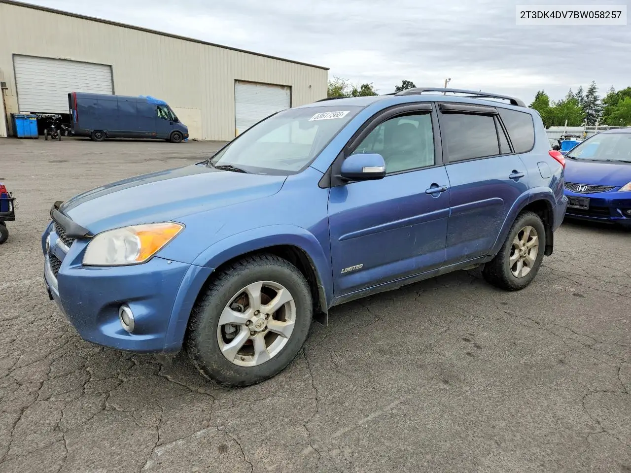 2011 Toyota Rav4 Limited VIN: 2T3DK4DV7BW058257 Lot: 58617366