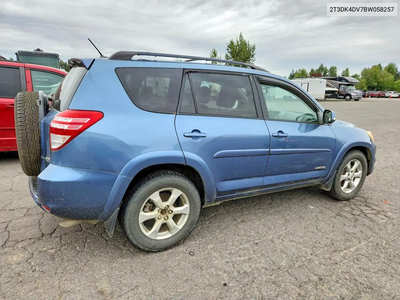 2011 Toyota Rav4 Limited VIN: 2T3DK4DV7BW058257 Lot: 58617366