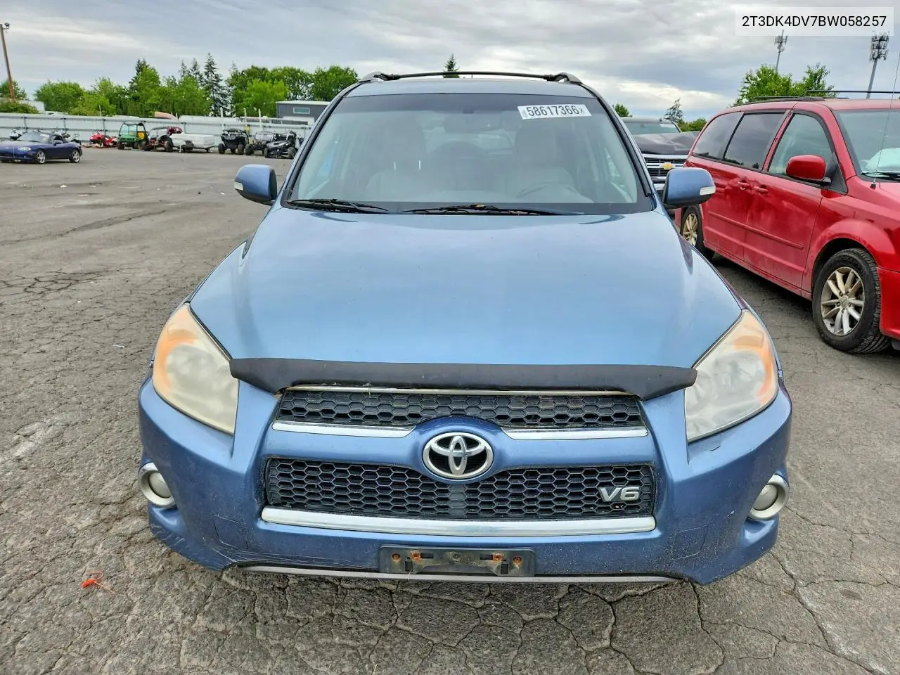 2011 Toyota Rav4 Limited VIN: 2T3DK4DV7BW058257 Lot: 58617366