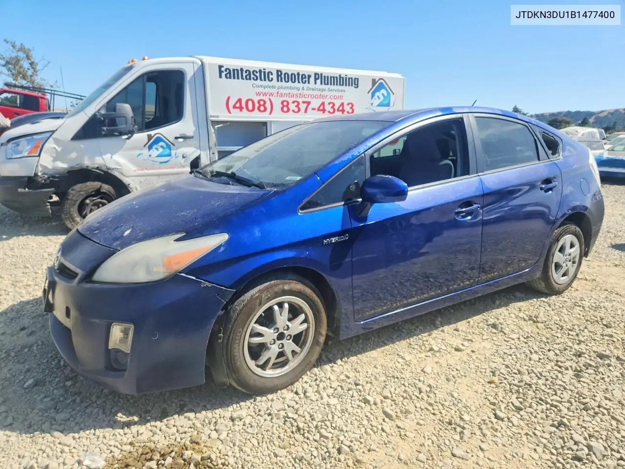 2011 Toyota Prius Two VIN: JTDKN3DU1B1477400 Lot: 59191506