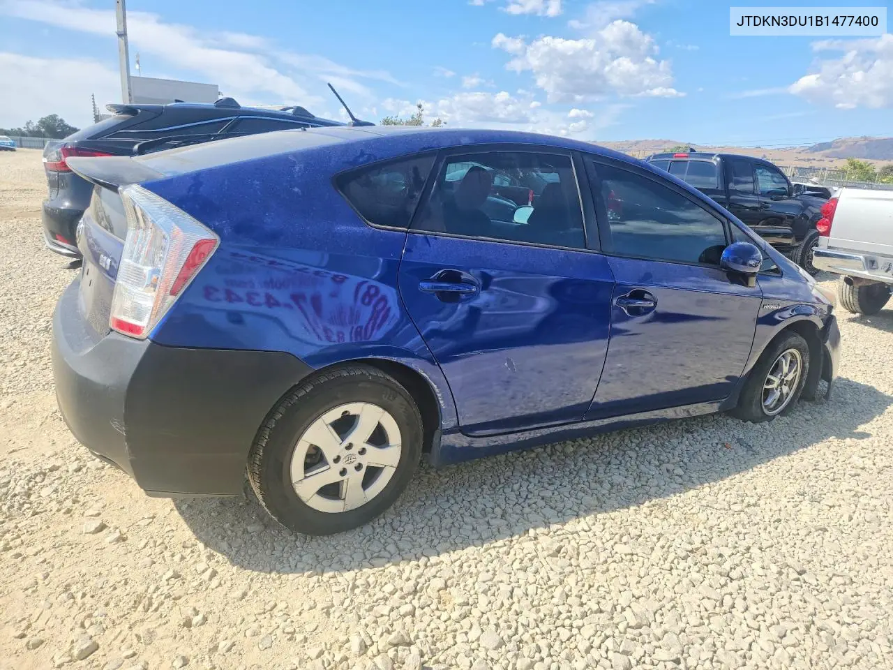 2011 Toyota Prius Two VIN: JTDKN3DU1B1477400 Lot: 59191506
