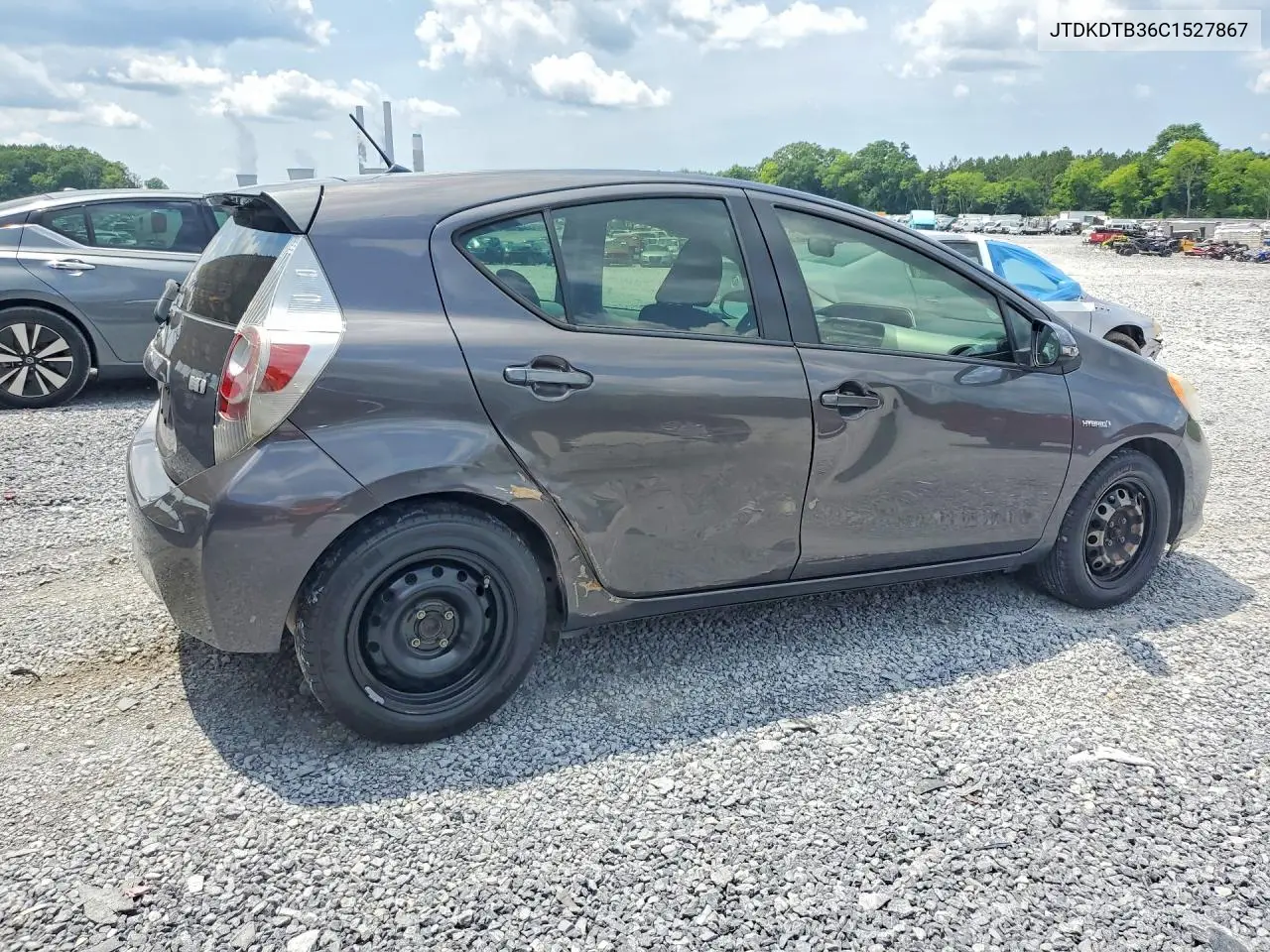 2012 Toyota Prius C Two VIN: JTDKDTB36C1527867 Lot: 48299686