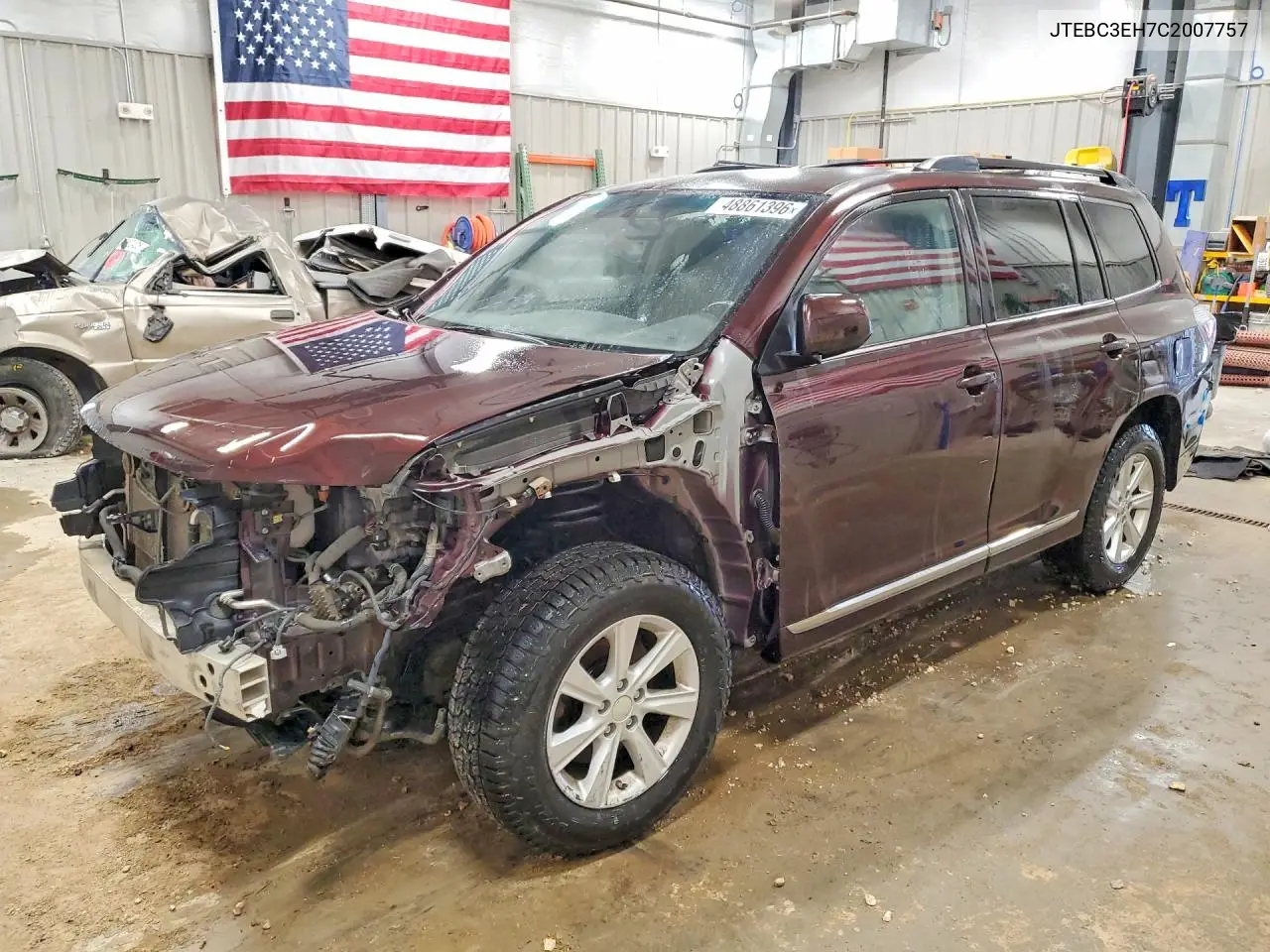 2012 Toyota Highlander Hybrid Base VIN: JTEBC3EH7C2007757 Lot: 48861396