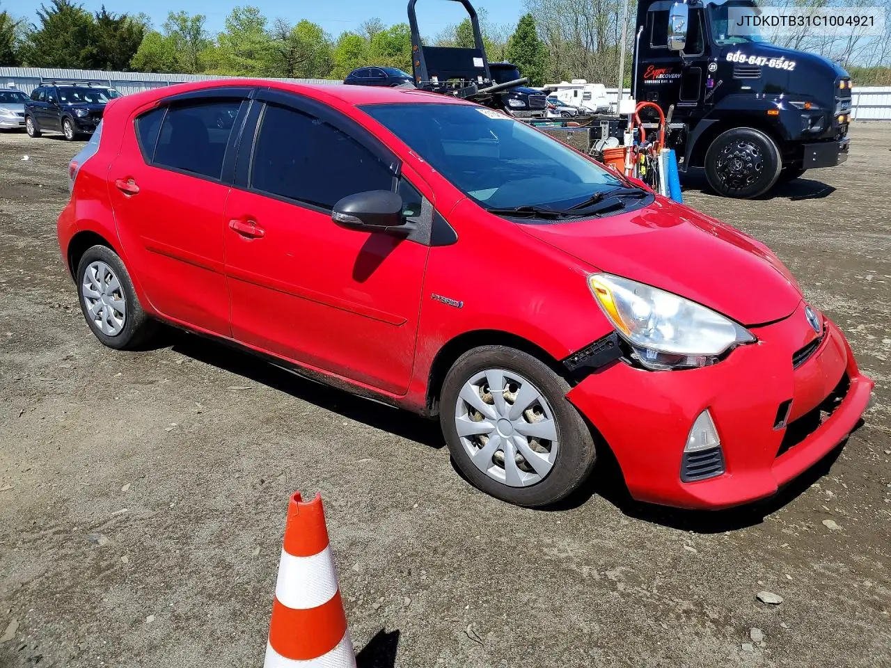 2012 Toyota Prius C Three VIN: JTDKDTB31C1004921 Lot: 51154316