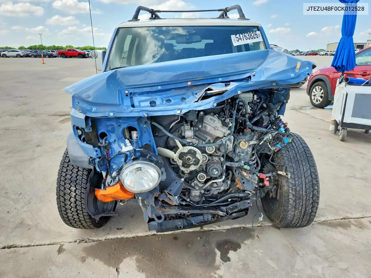 2012 Toyota Fj Cruiser Base VIN: JTEZU4BF0CK012528 Lot: 54763826