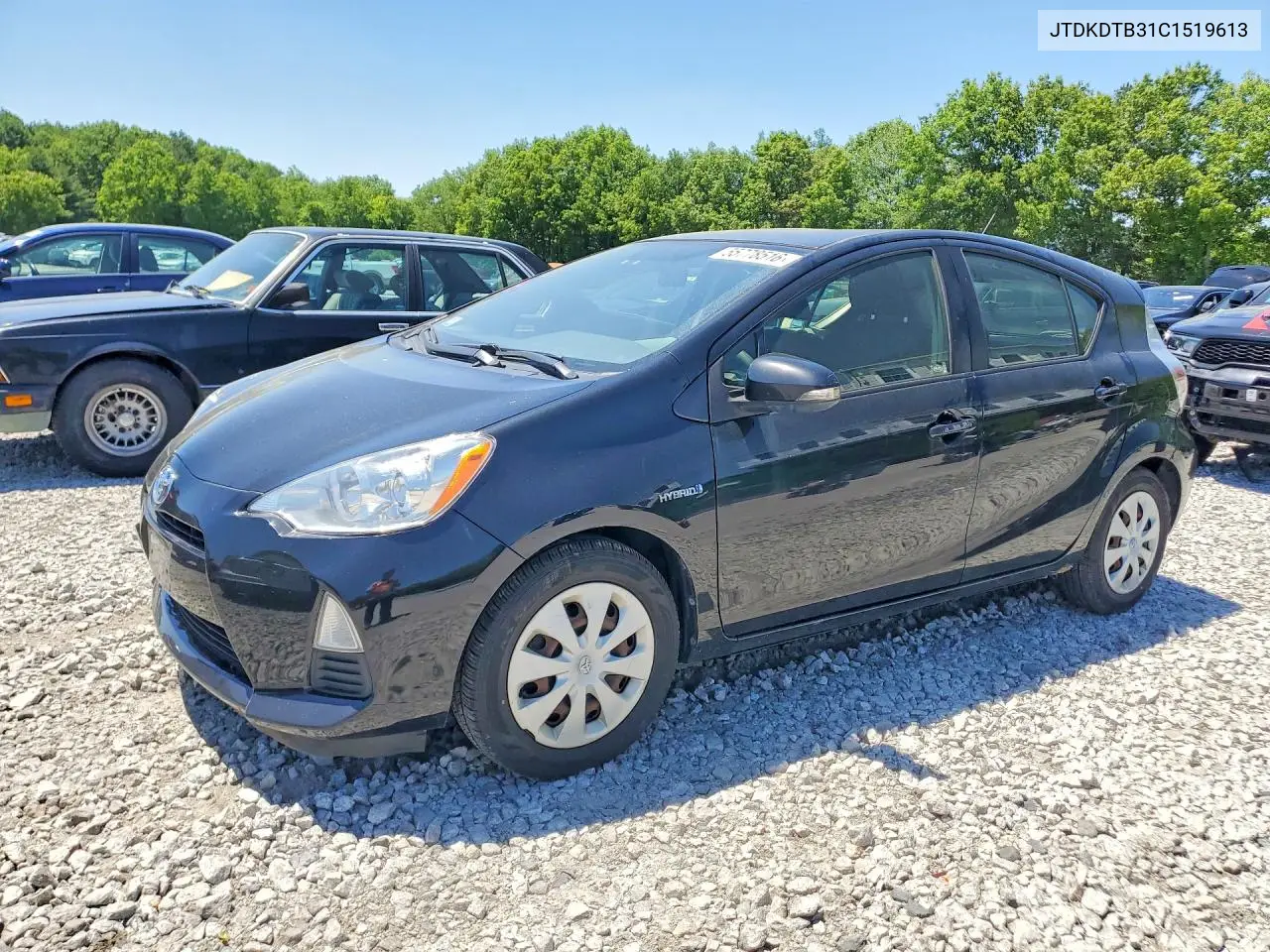 2012 Toyota Prius C Two VIN: JTDKDTB31C1519613 Lot: 55778516