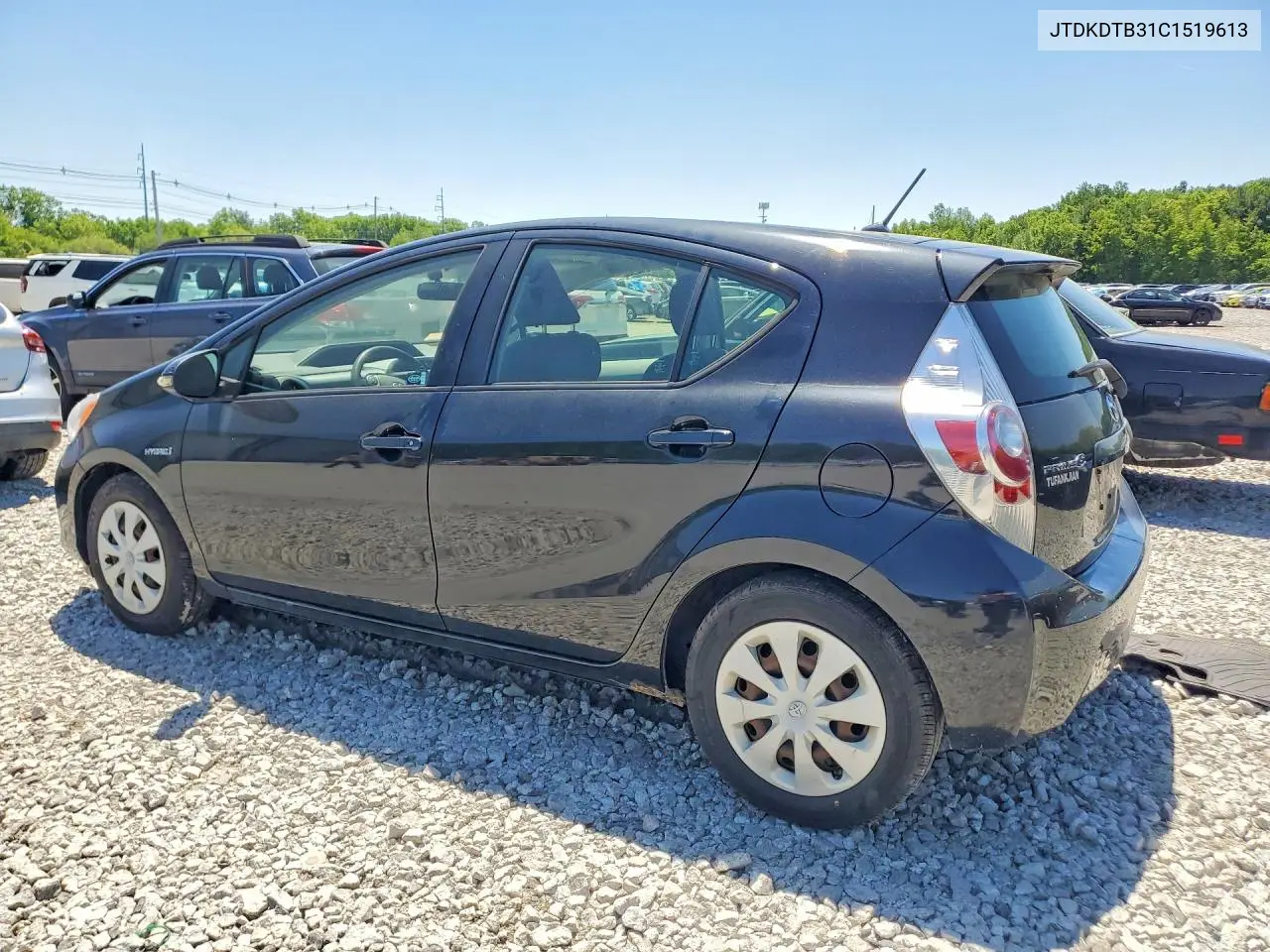 2012 Toyota Prius C Two VIN: JTDKDTB31C1519613 Lot: 55778516