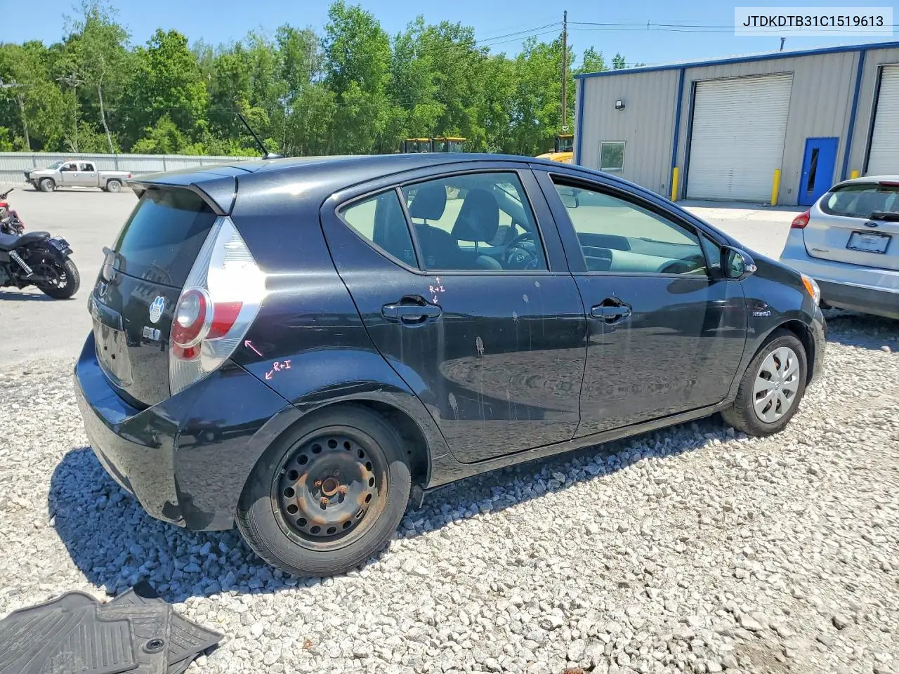 2012 Toyota Prius C Two VIN: JTDKDTB31C1519613 Lot: 55778516