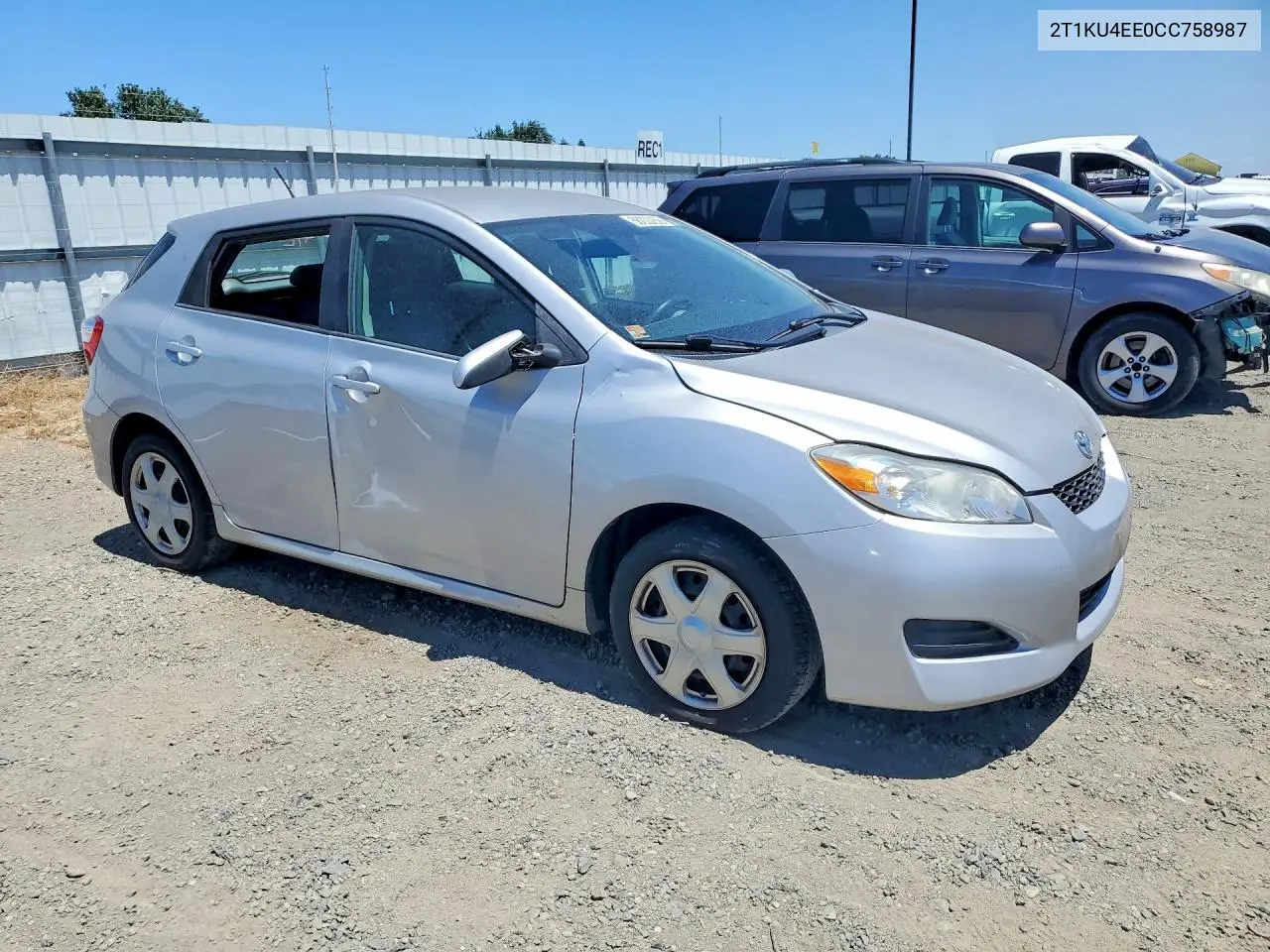 2012 Toyota Matrix L VIN: 2T1KU4EE0CC758987 Lot: 56223266