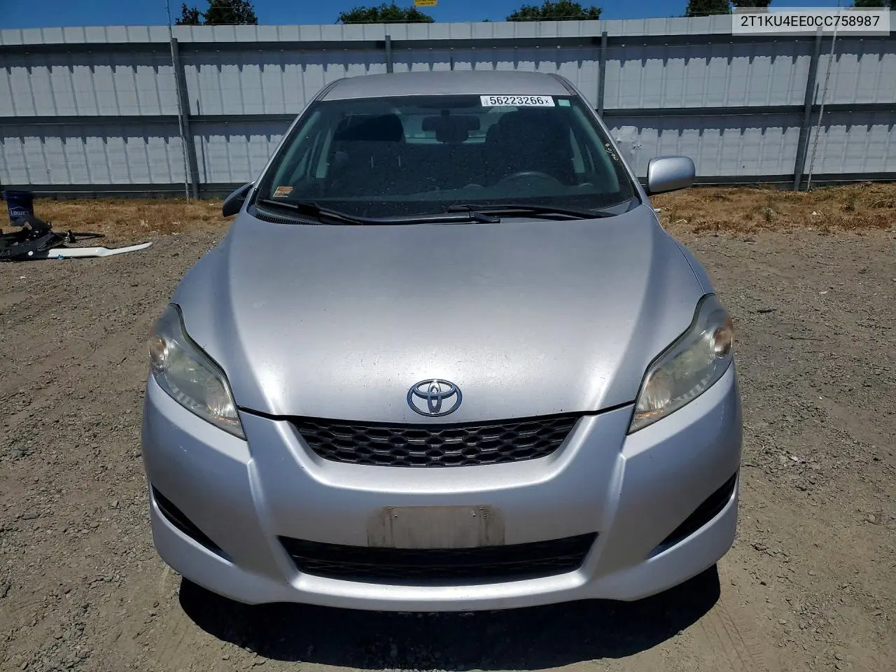 2012 Toyota Matrix L VIN: 2T1KU4EE0CC758987 Lot: 56223266