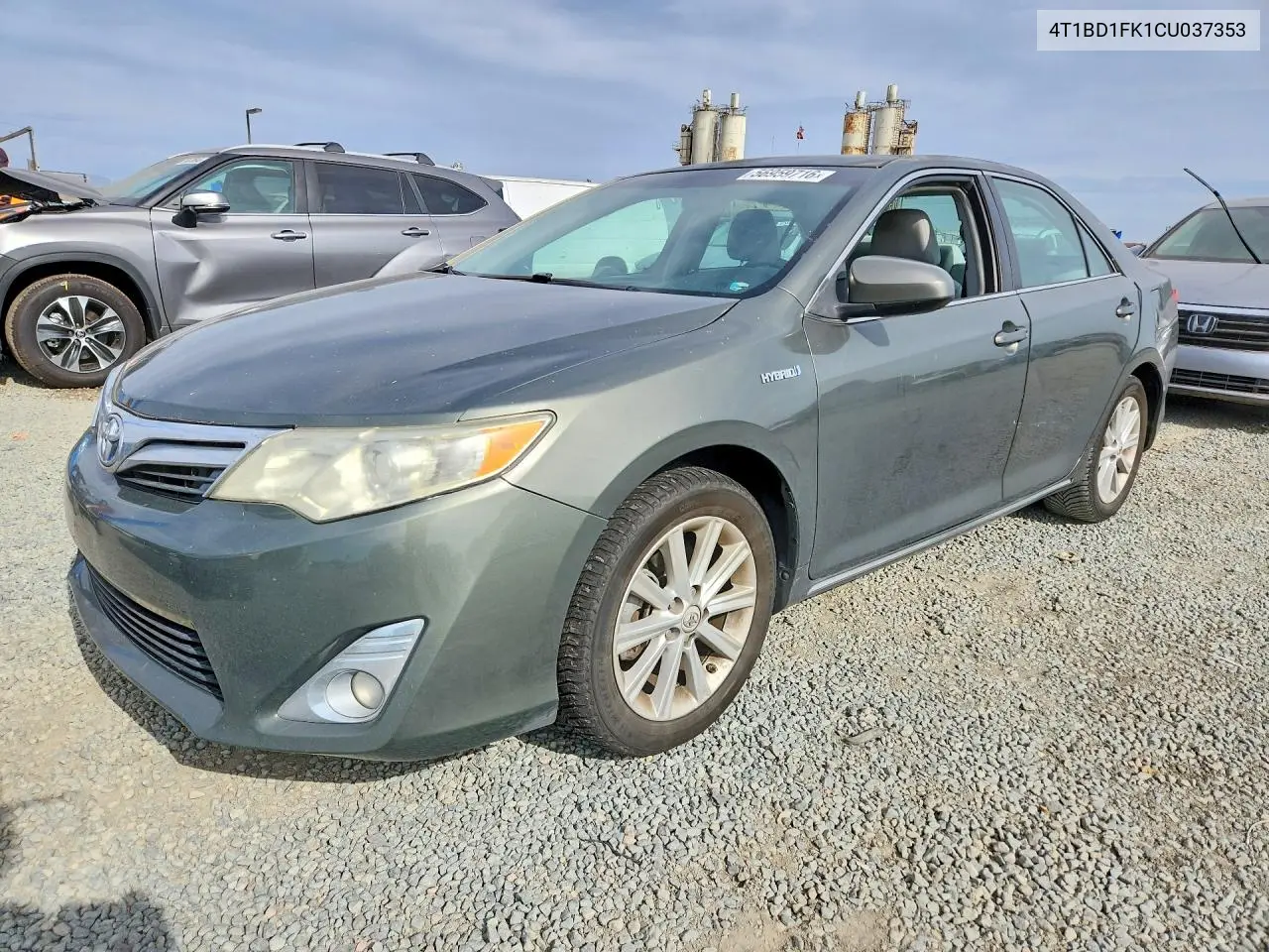 2012 Toyota Camry Hybrid Xle VIN: 4T1BD1FK1CU037353 Lot: 56959716