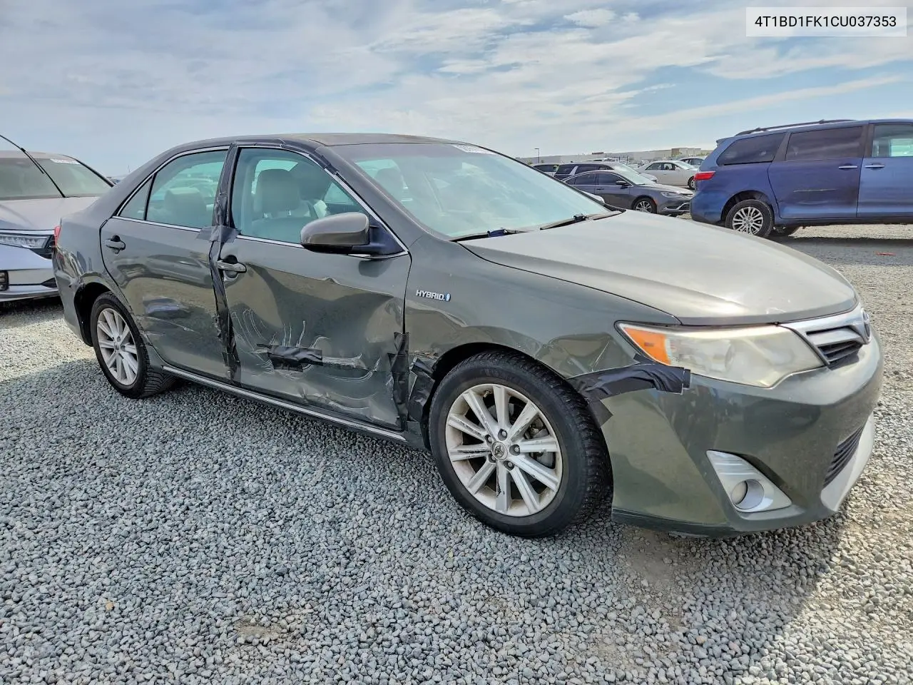 2012 Toyota Camry Hybrid Xle VIN: 4T1BD1FK1CU037353 Lot: 56959716
