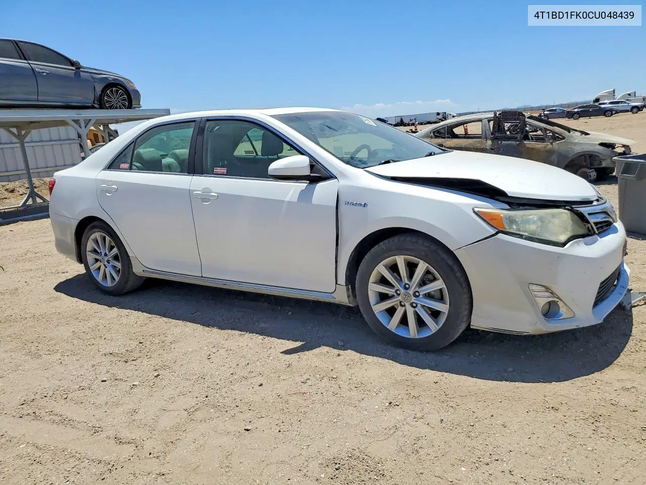 2012 Toyota Camry Hybrid Xle VIN: 4T1BD1FK0CU048439 Lot: 57056326