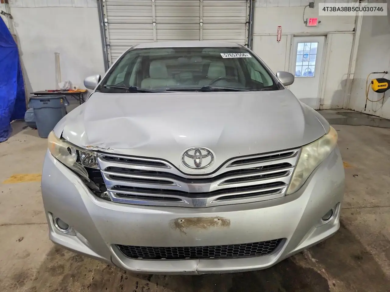 2012 Toyota Venza Le VIN: 4T3BA3BB5CU030746 Lot: 57657556