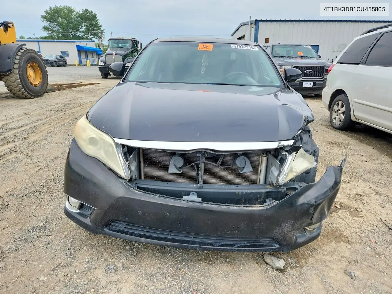 2012 Toyota Avalon Limited VIN: 4T1BK3DB1CU455805 Lot: 57929116