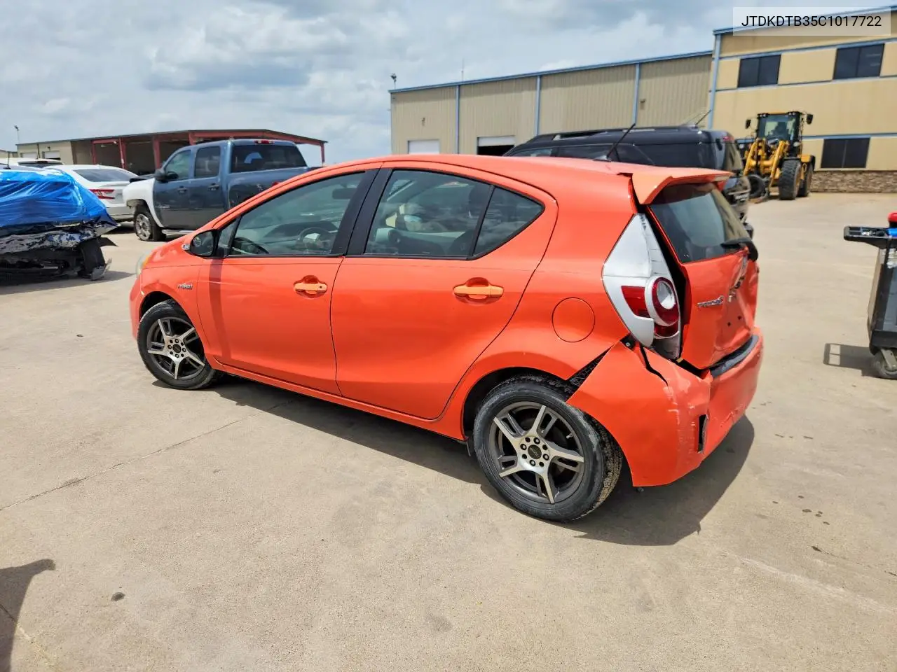 2012 Toyota Prius C Two VIN: JTDKDTB35C1017722 Lot: 58084326