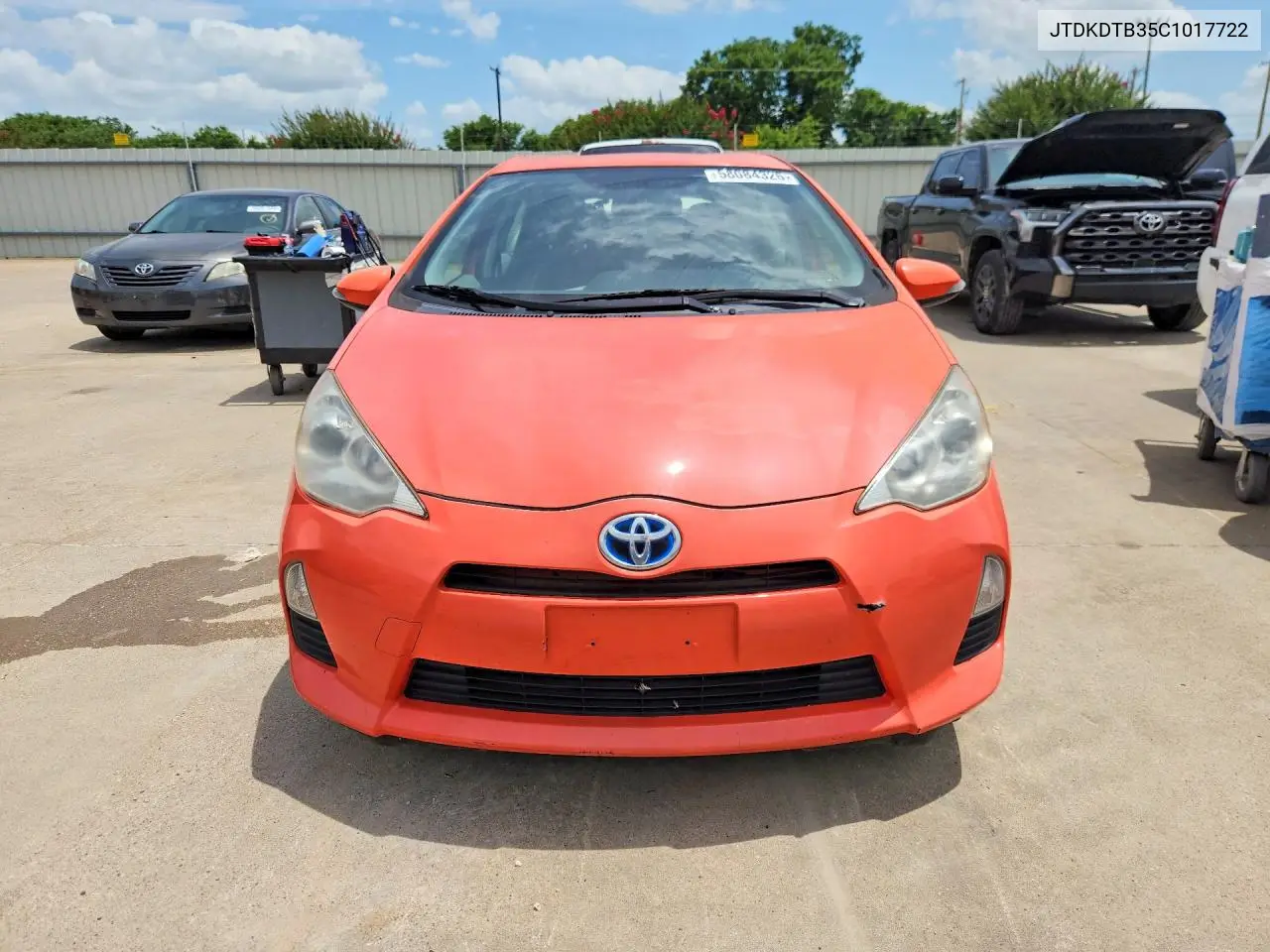 2012 Toyota Prius C Two VIN: JTDKDTB35C1017722 Lot: 58084326