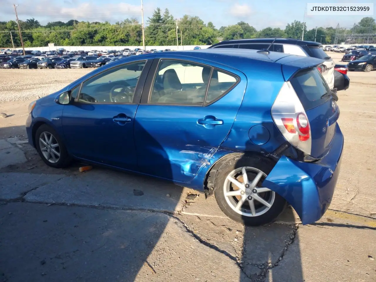 2012 Toyota Prius C Three VIN: JTDKDTB32C1523959 Lot: 58374316