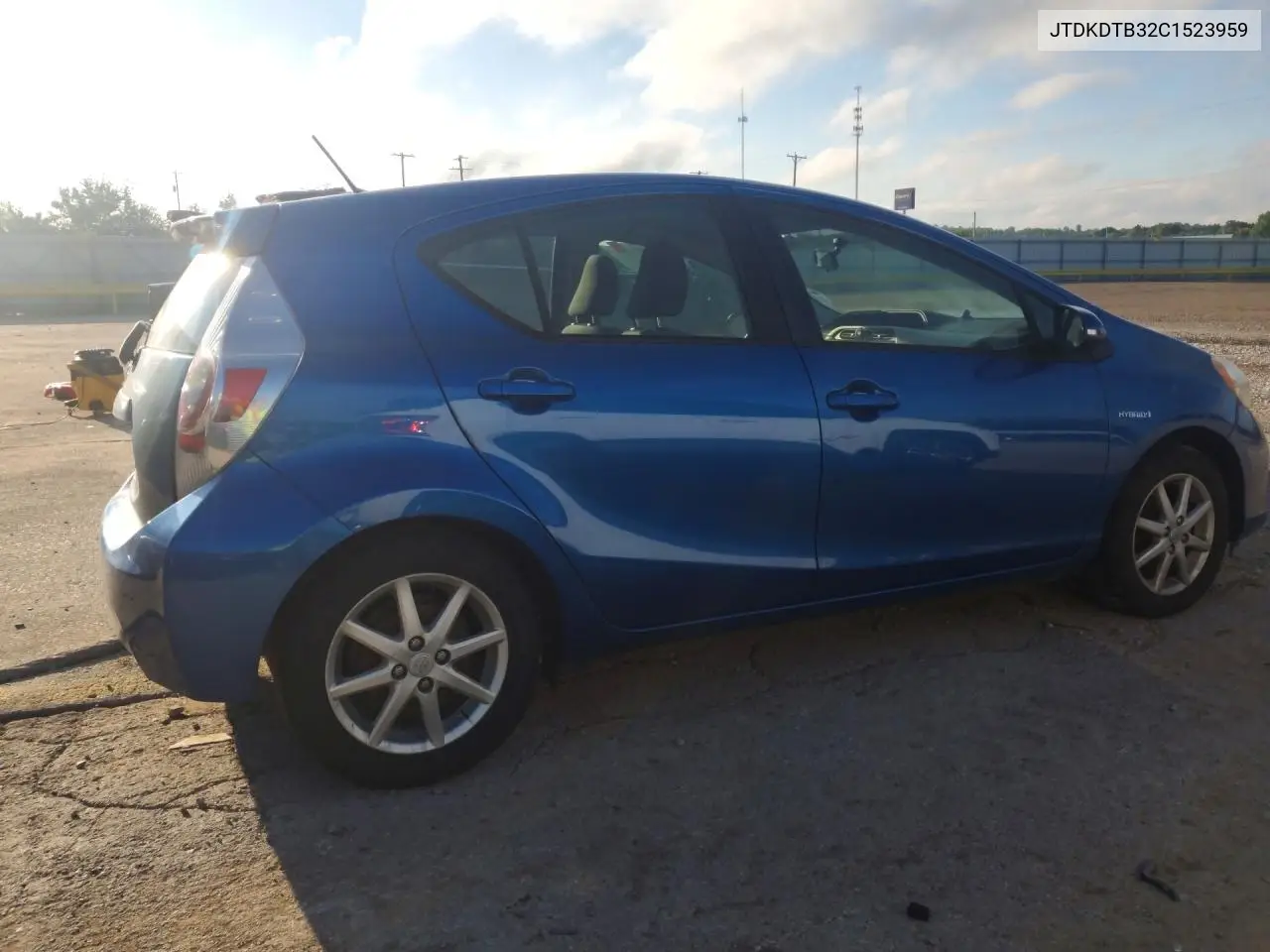 2012 Toyota Prius C Three VIN: JTDKDTB32C1523959 Lot: 58374316