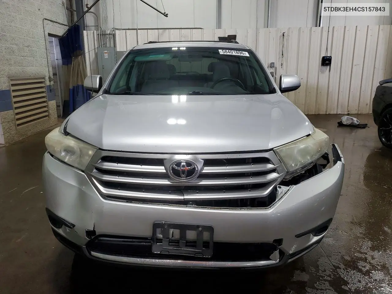 2012 Toyota Highlander Base VIN: 5TDBK3EH4CS157843 Lot: 58401896