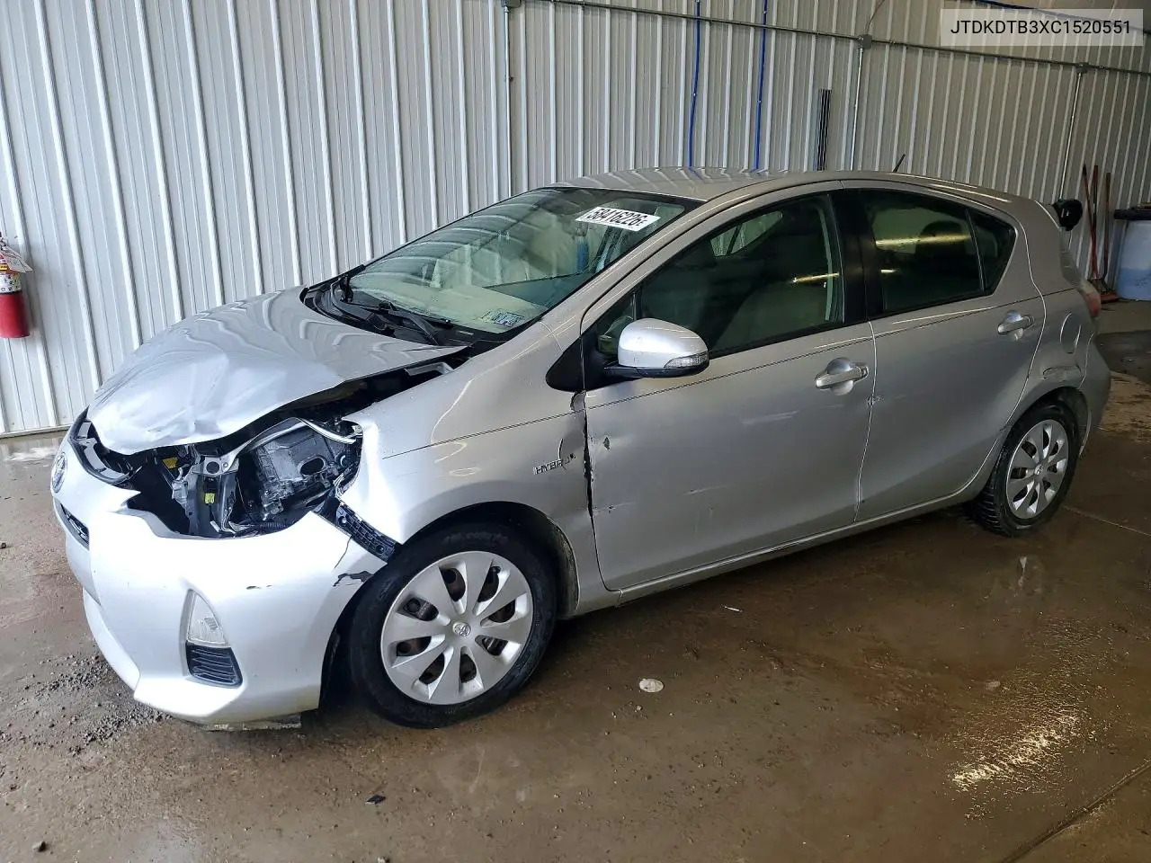 2012 Toyota Prius C Three VIN: JTDKDTB3XC1520551 Lot: 58416226