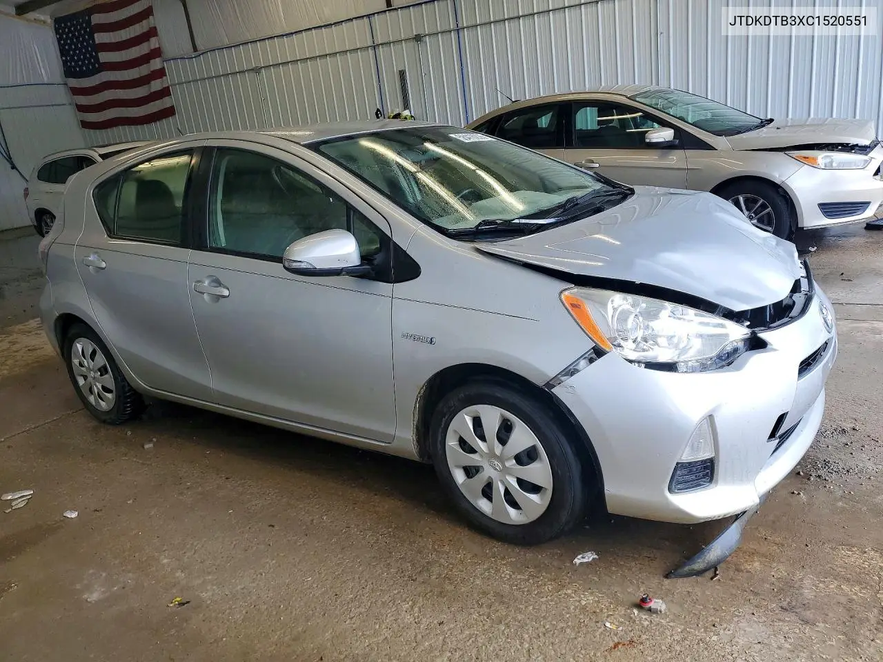 2012 Toyota Prius C Three VIN: JTDKDTB3XC1520551 Lot: 58416226