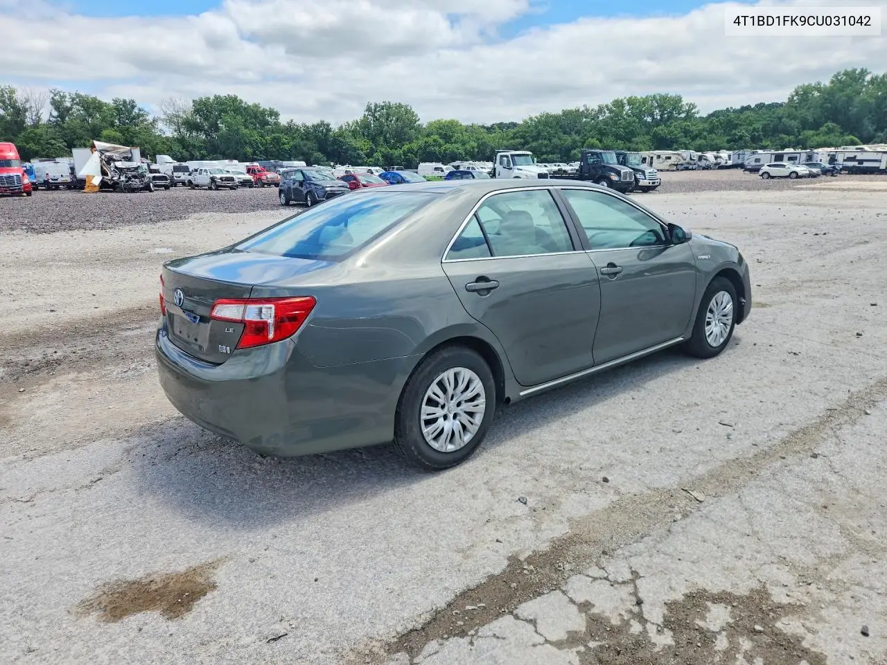 2012 Toyota Camry Hybrid Le VIN: 4T1BD1FK9CU031042 Lot: 58458966