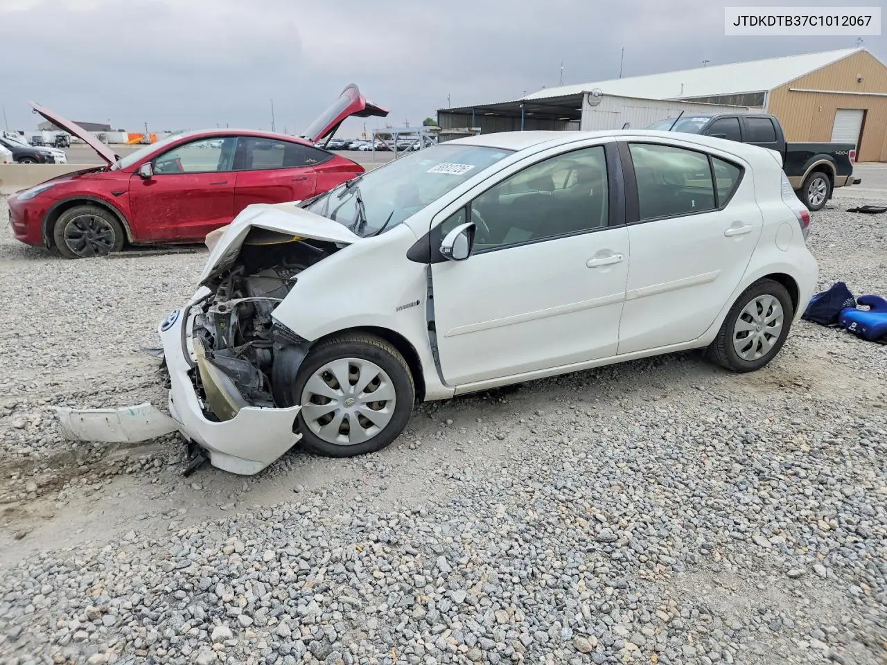 2012 Toyota Prius C Two VIN: JTDKDTB37C1012067 Lot: 58512726