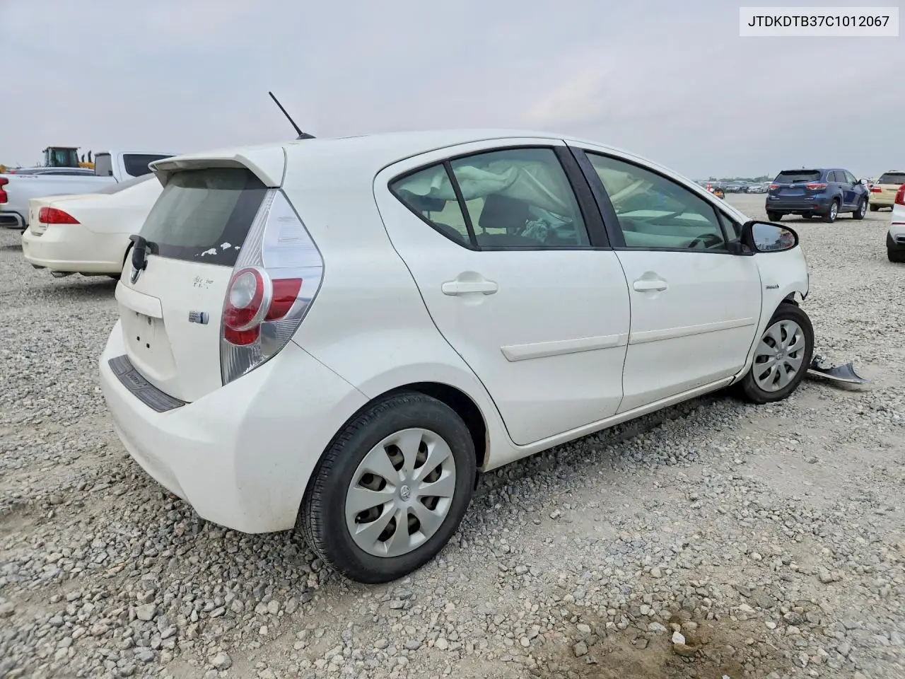 2012 Toyota Prius C Two VIN: JTDKDTB37C1012067 Lot: 58512726
